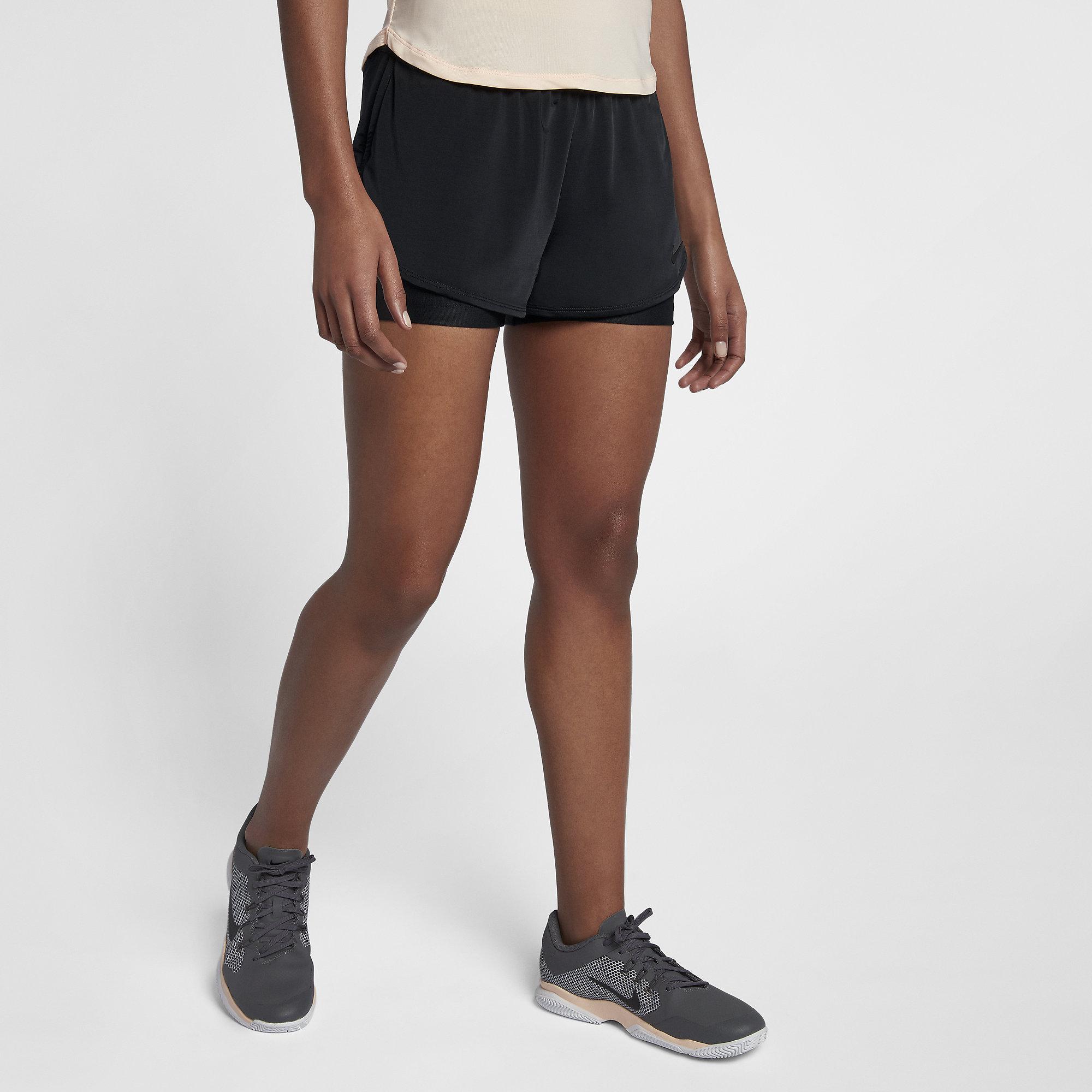 Nike Womens DriFIT Ace Tennis Shorts Black