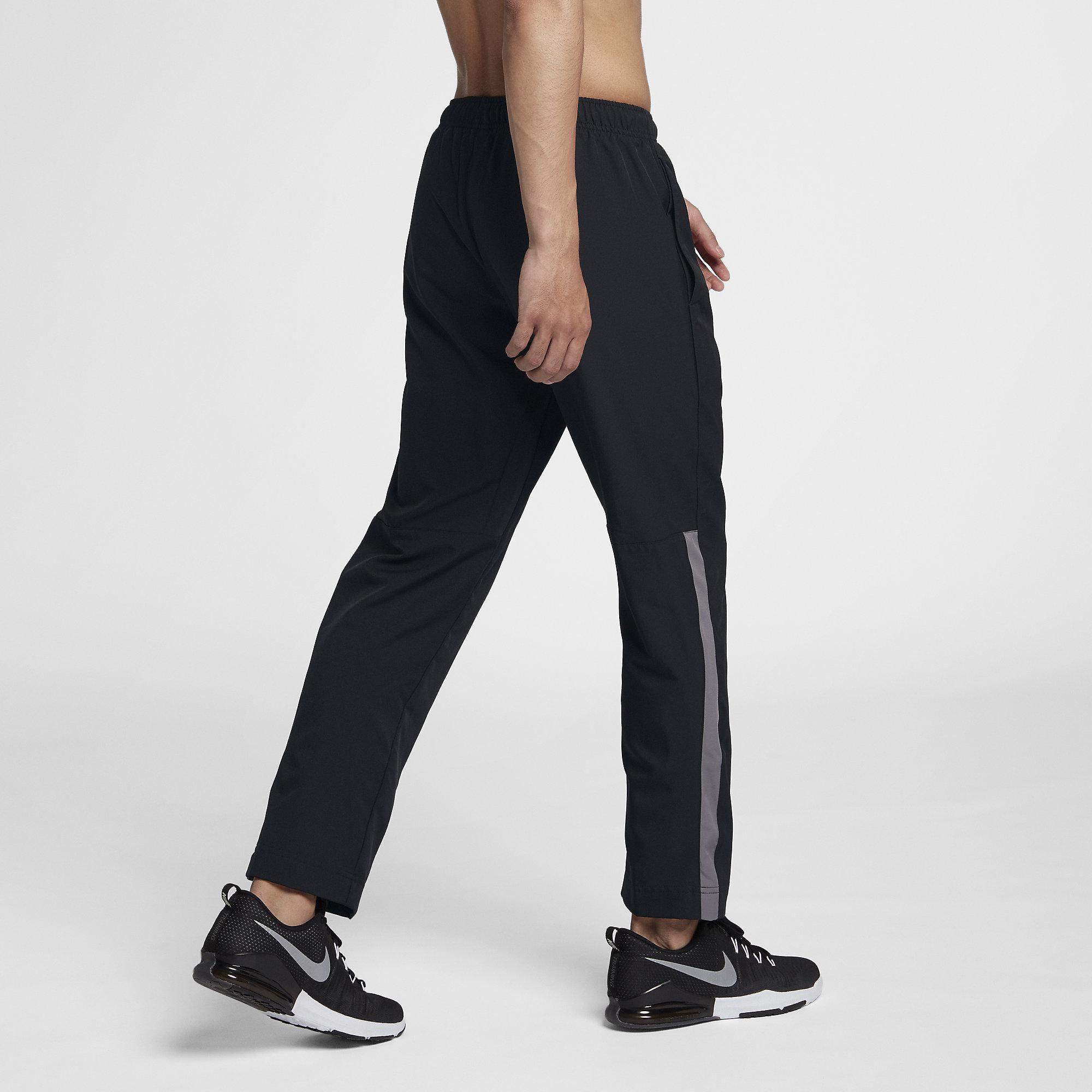 Nike Mens Dri-FIT Woven Training Trousers - Black - Tennisnuts.com