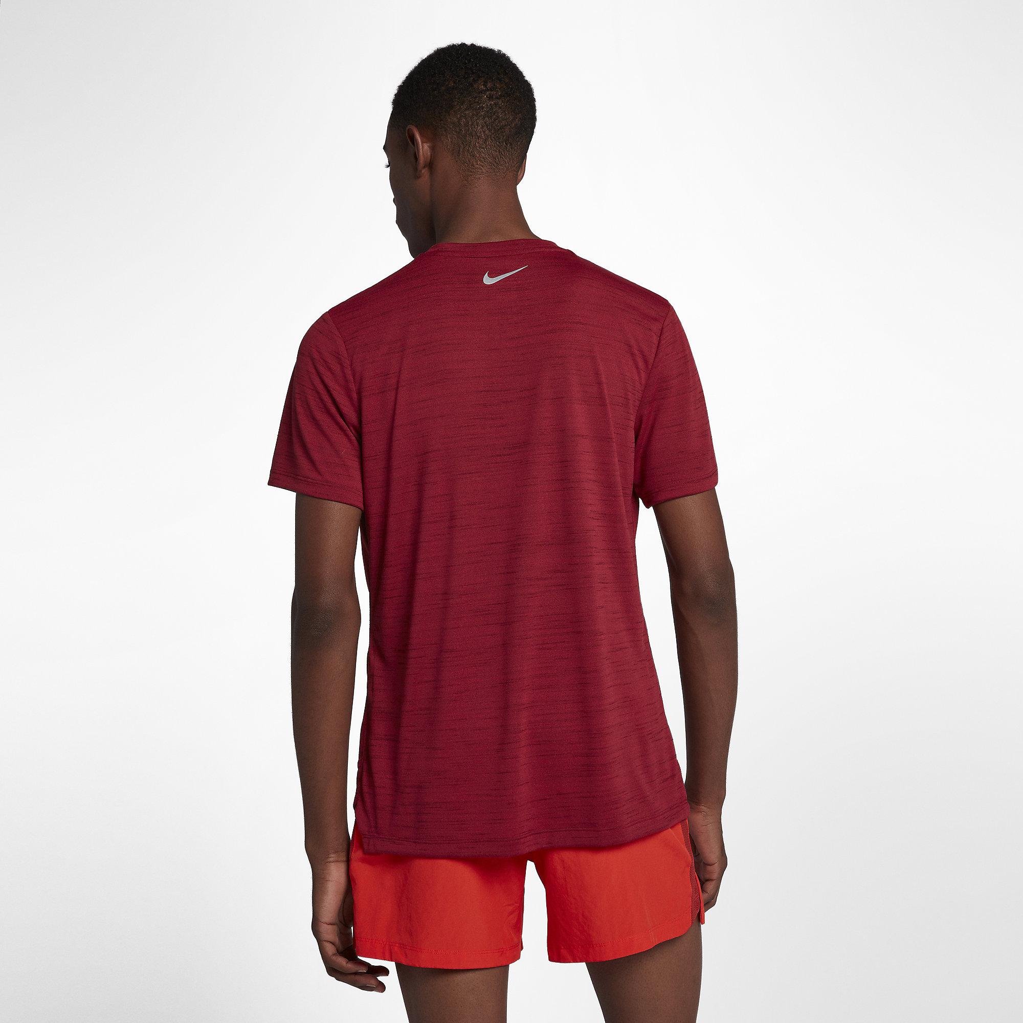 nike miler top red