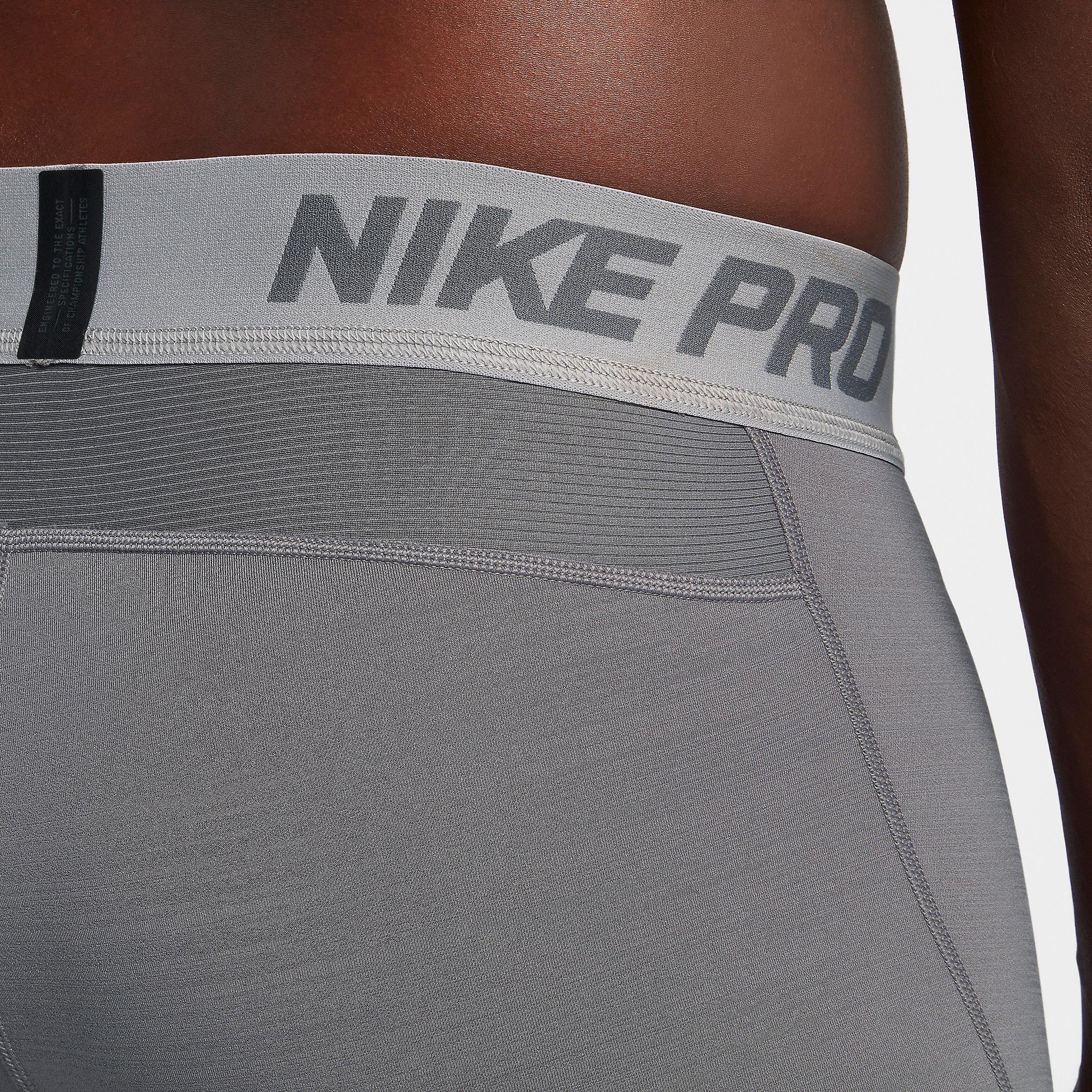 Nike Mens Pro Dri-FIT Therma Tights - Grey - Tennisnuts.com