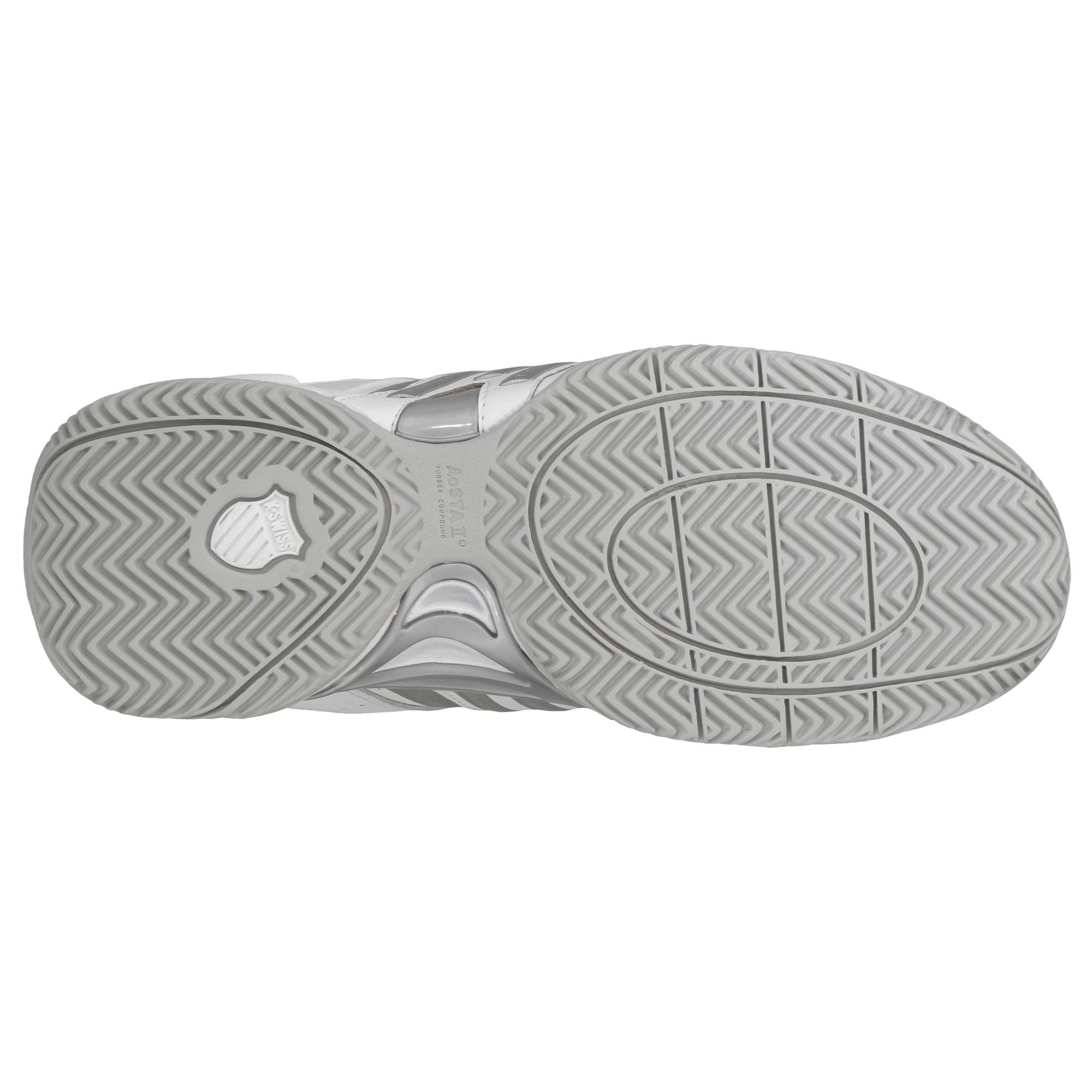 KSwiss Womens II LTR Tennis Shoes White/Silver