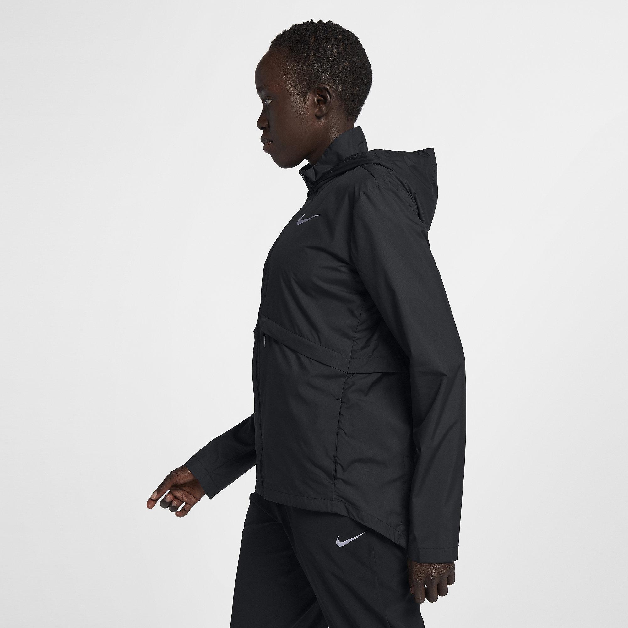 Nike Womens Essential Running Jacket Black