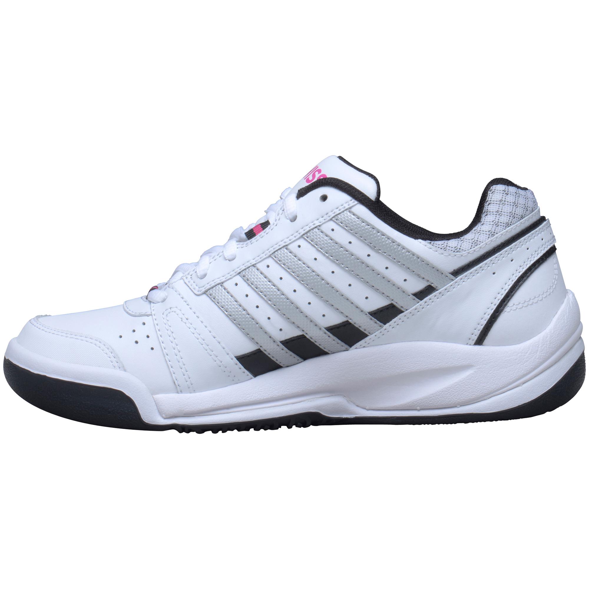 K-Swiss Womens Vendy II Omni Tennis Shoes - White/Silver ...