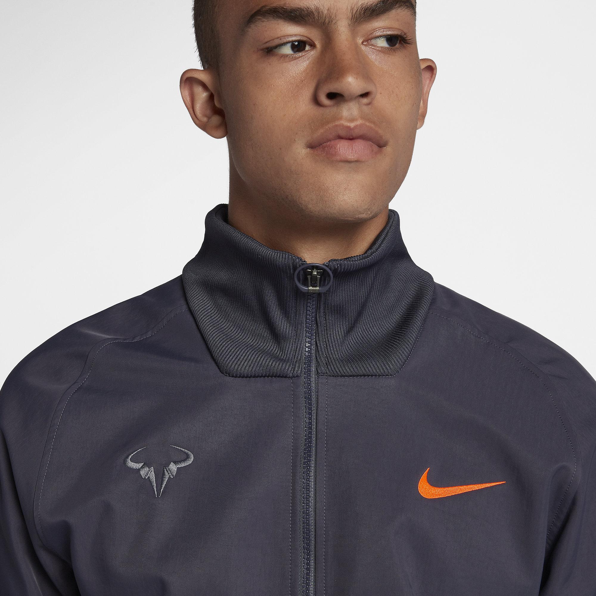 Nike Mens Rafa Tennis Jacket - Gridiron/Light Carbon - Tennisnuts.com
