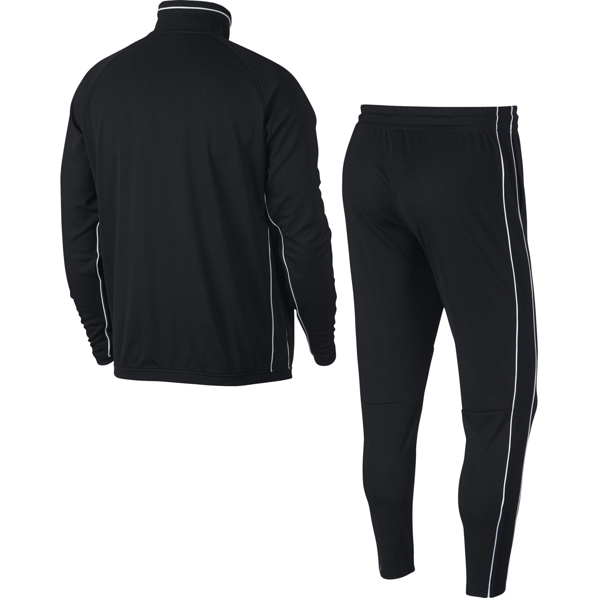 nike standard fit logo tracksuit black