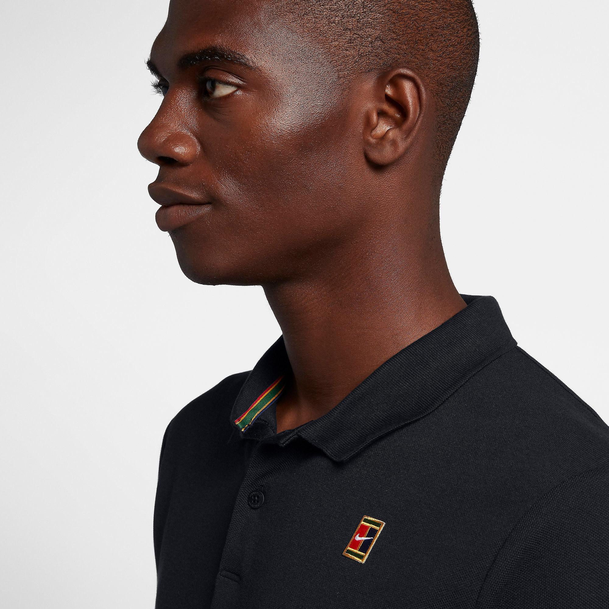 mens black nike polo