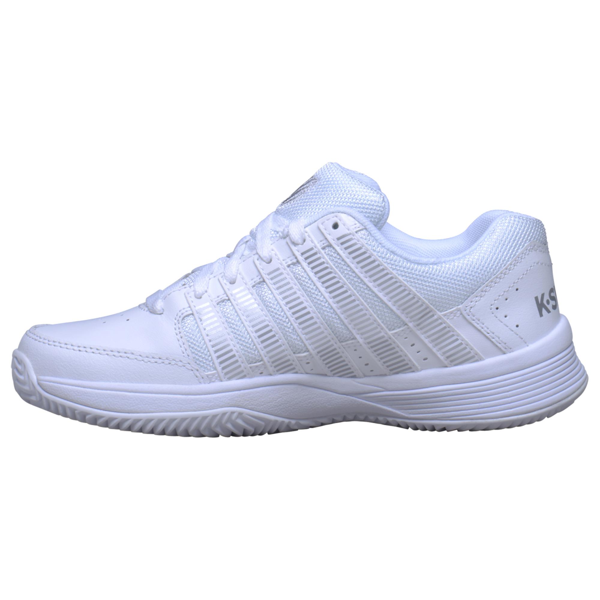 KSwiss Womens Court Impact HB Tennis Shoes White/Silver
