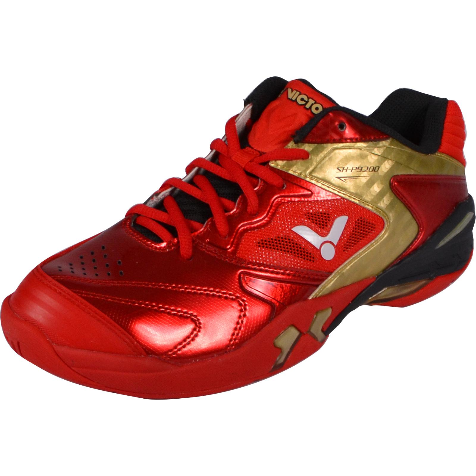 Victor Mens SHP9200 Indoor Court Shoes Red/Gold