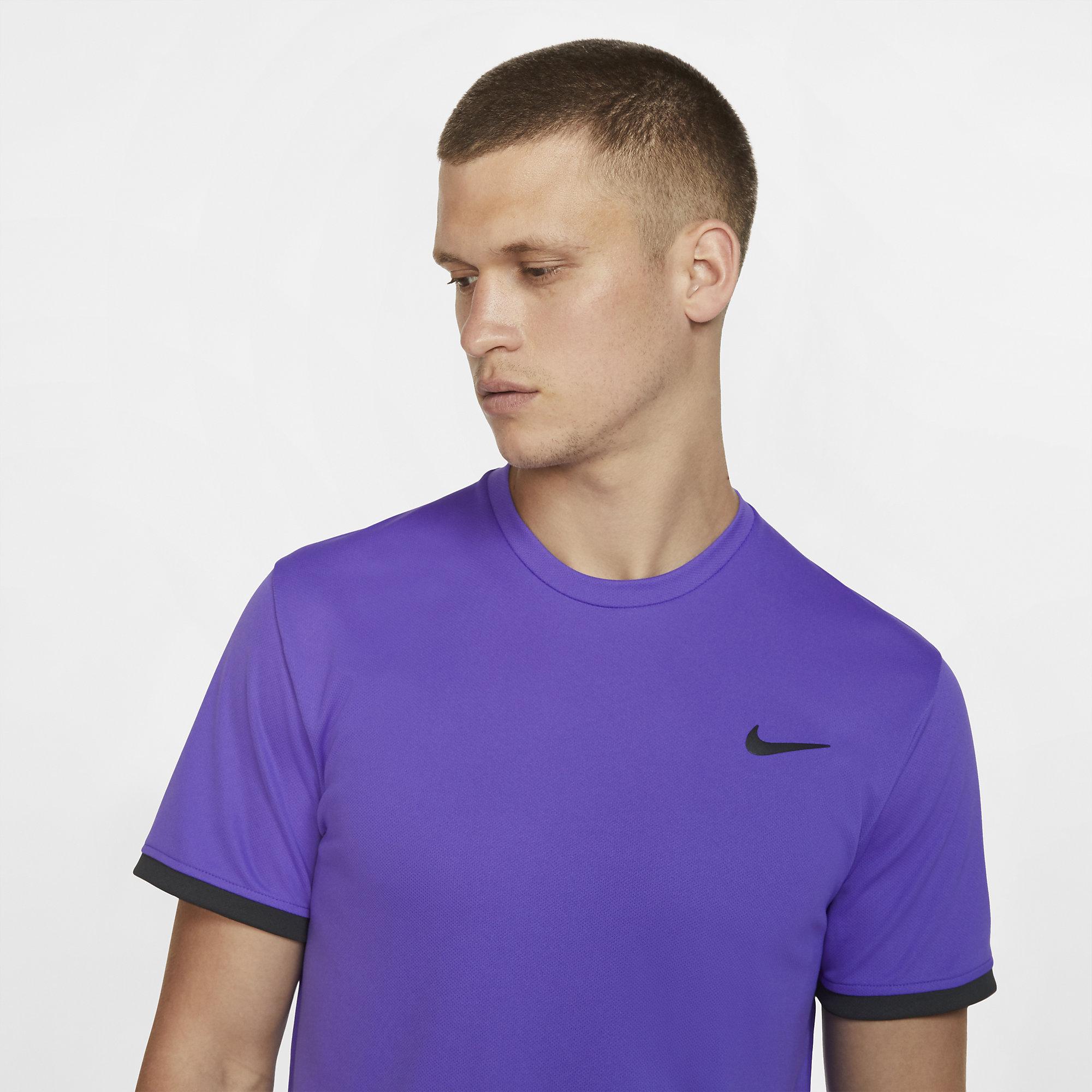 Nike Mens Dry Short Sleeve Top - Psychic Purple - Tennisnuts.com