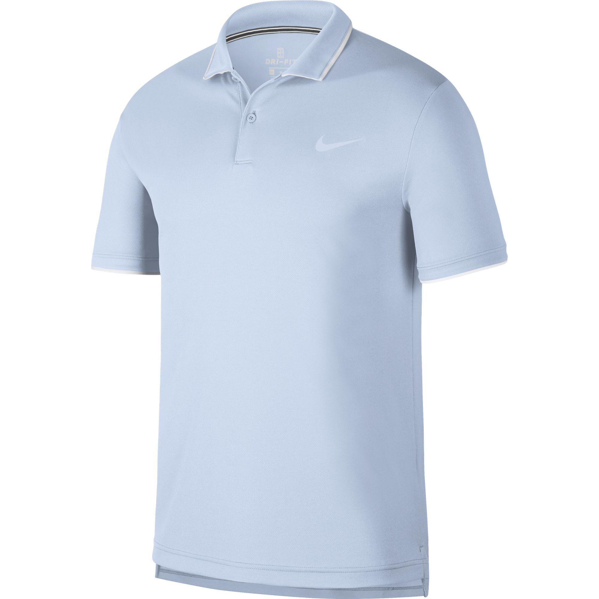 blue nike polo