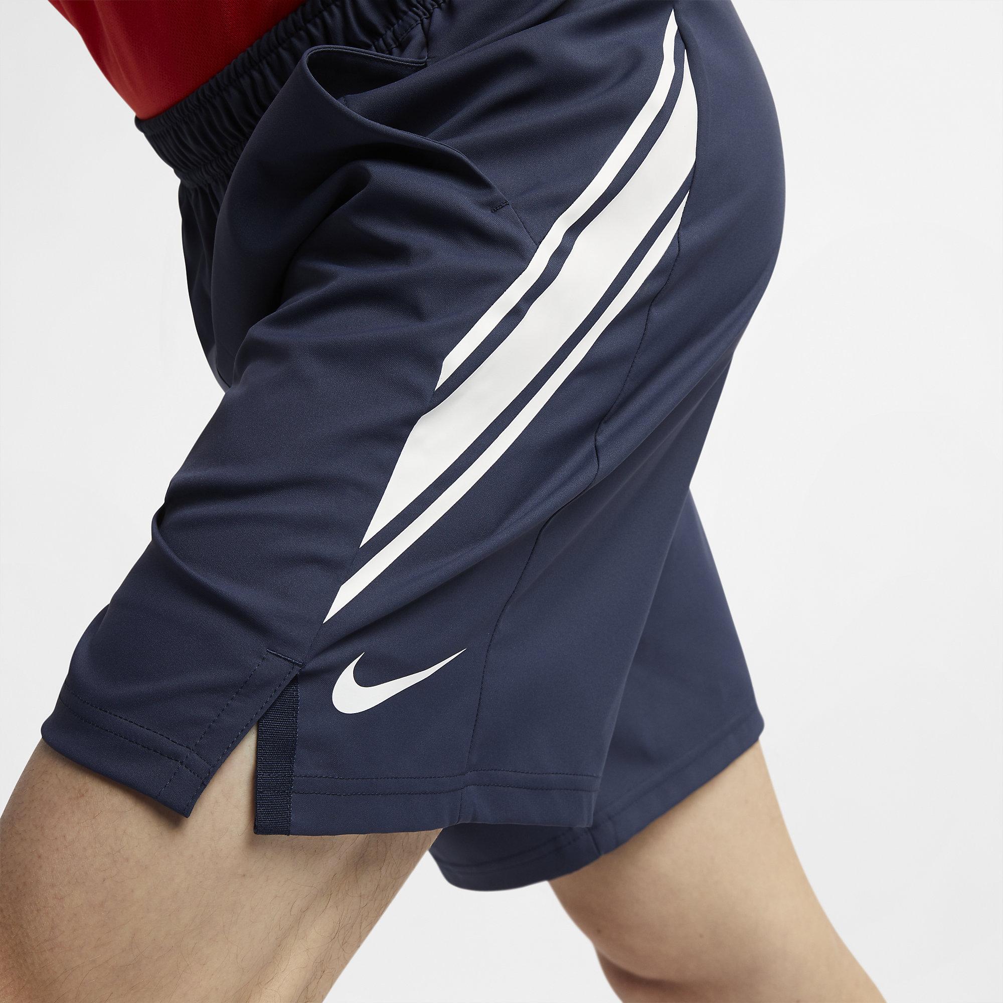 Nike Mens DriFIT 9 Inch Tennis Shorts Blue
