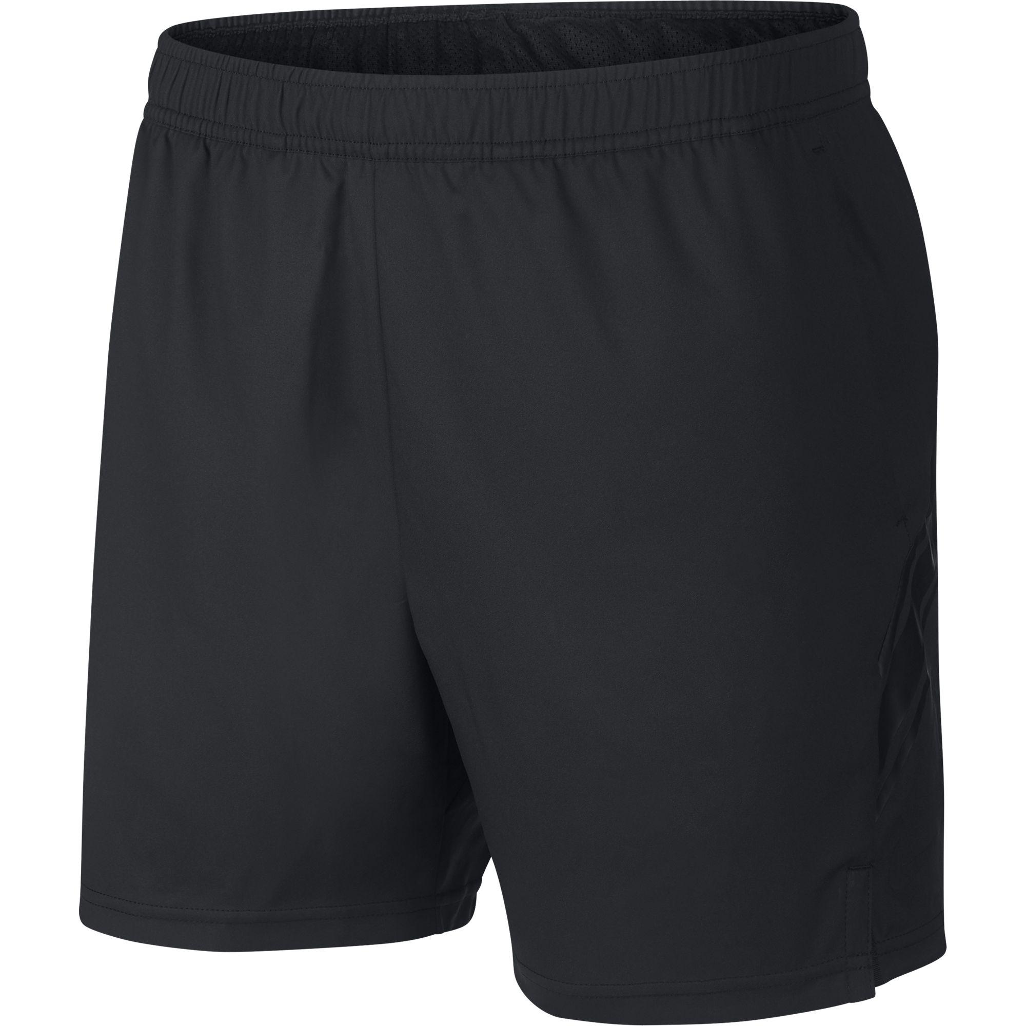 nike red and black shorts