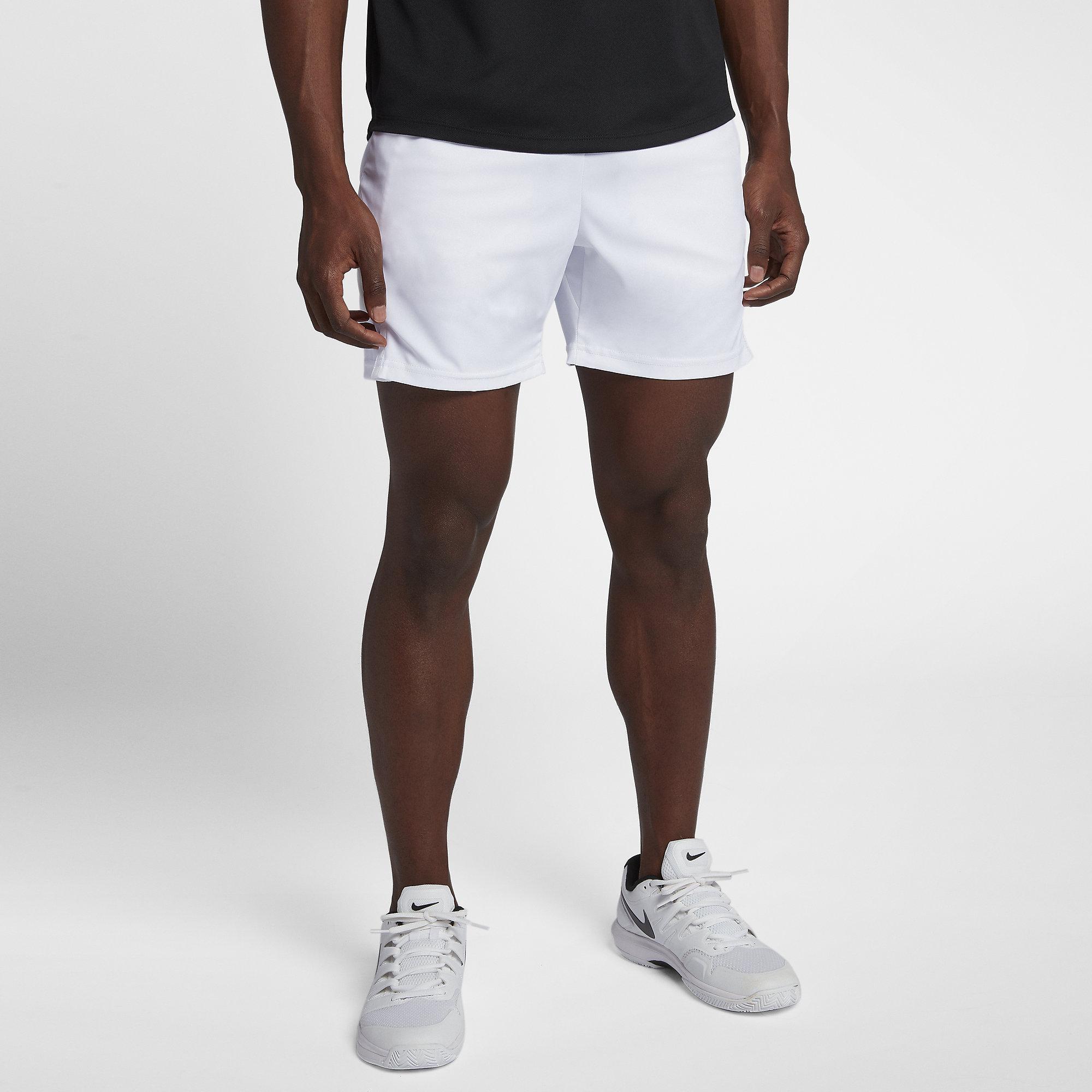 white nike tennis shorts