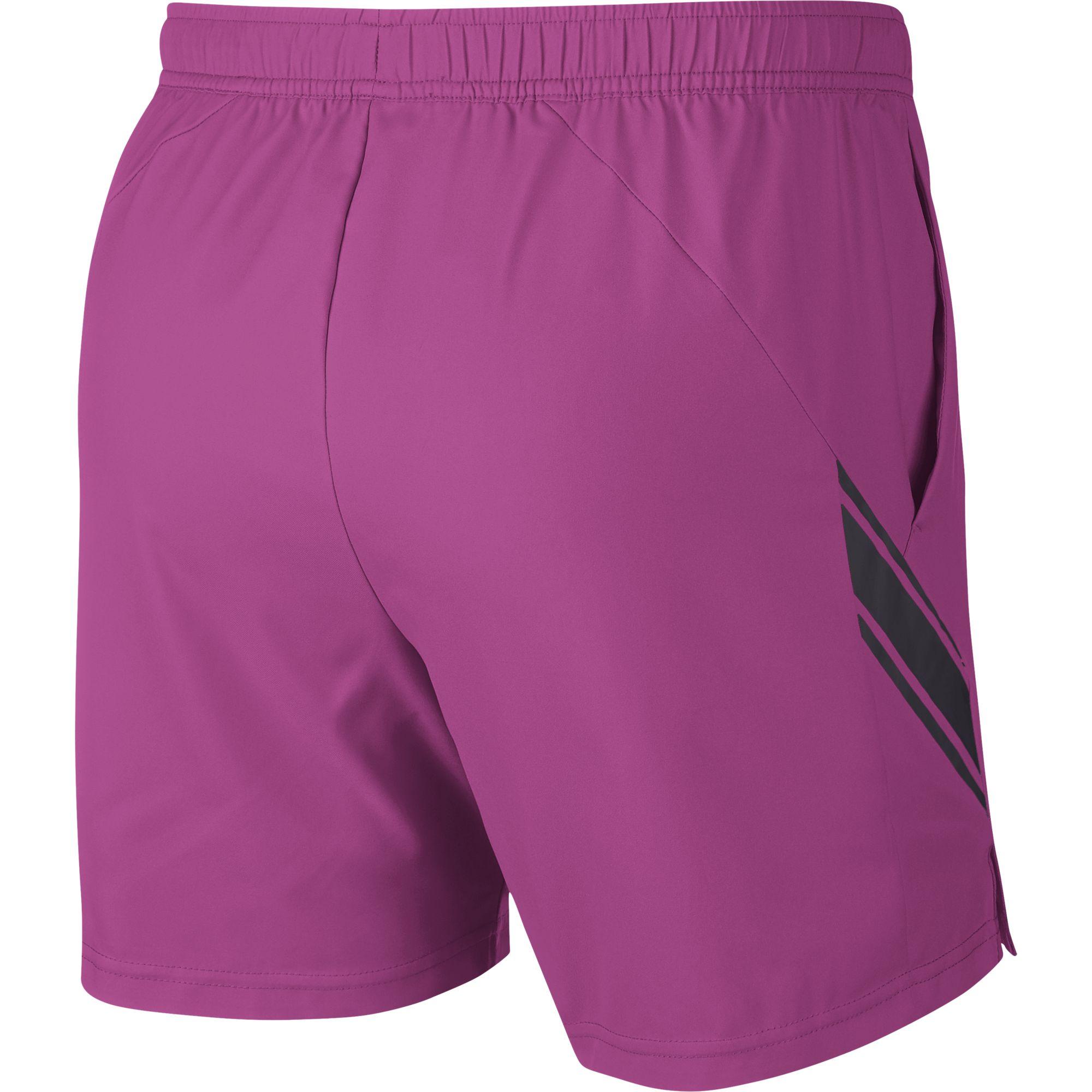 Nike Mens Dri-FIT 7 Inch Shorts - Active Fuchsia - Tennisnuts.com