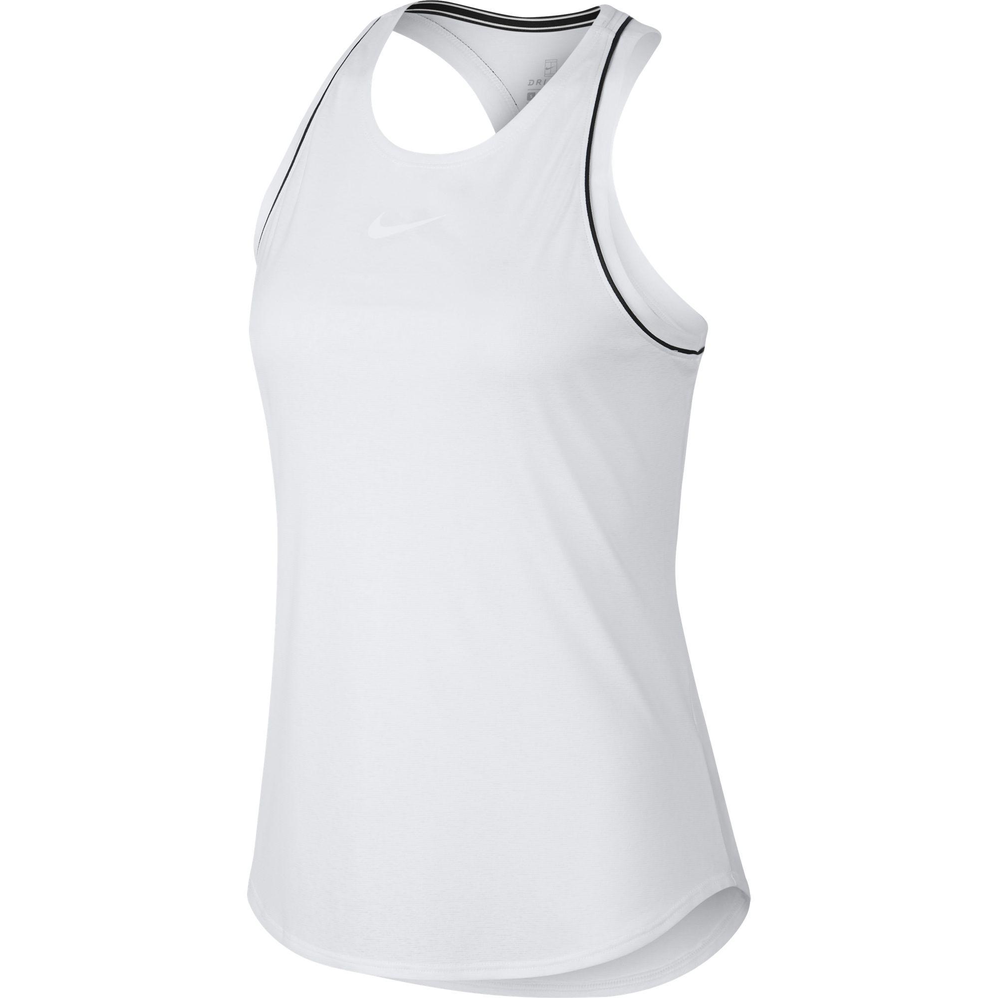 white dri fit tank top