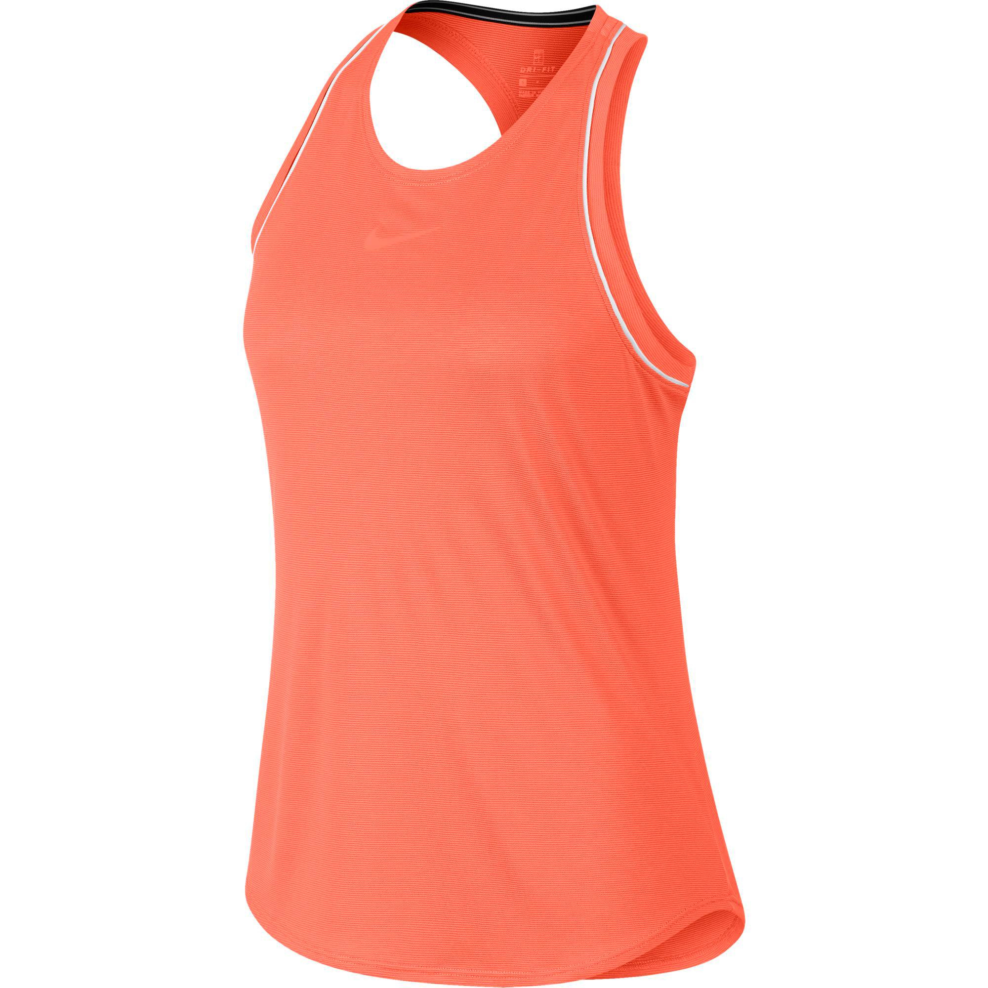 Nike Womens Dri-FIT Tank Top - Orange Pulse - Tennisnuts.com