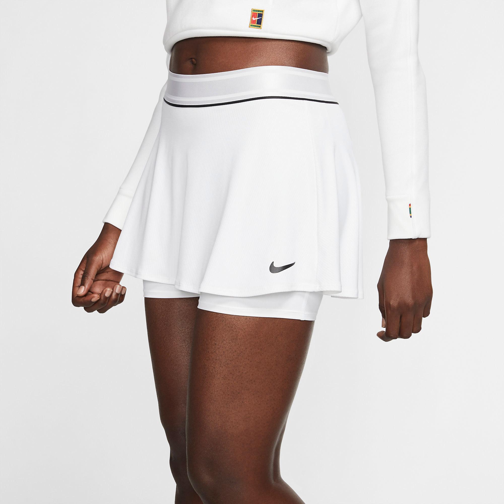 Nike Womens Dry Tennis Skirt - White - Tennisnuts.com