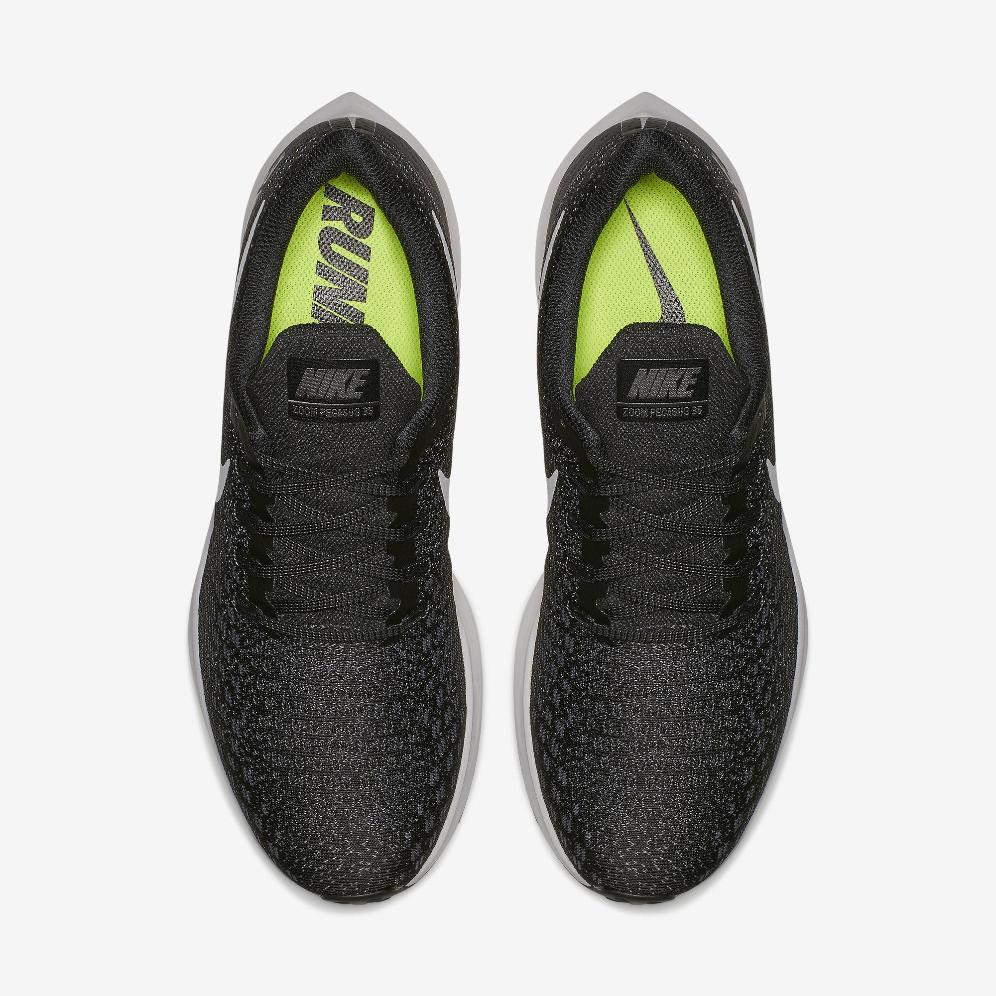 Nike Mens Air Zoom Pegasus 35 Running Shoes - Black/Gunsmoke/Oil Grey ...