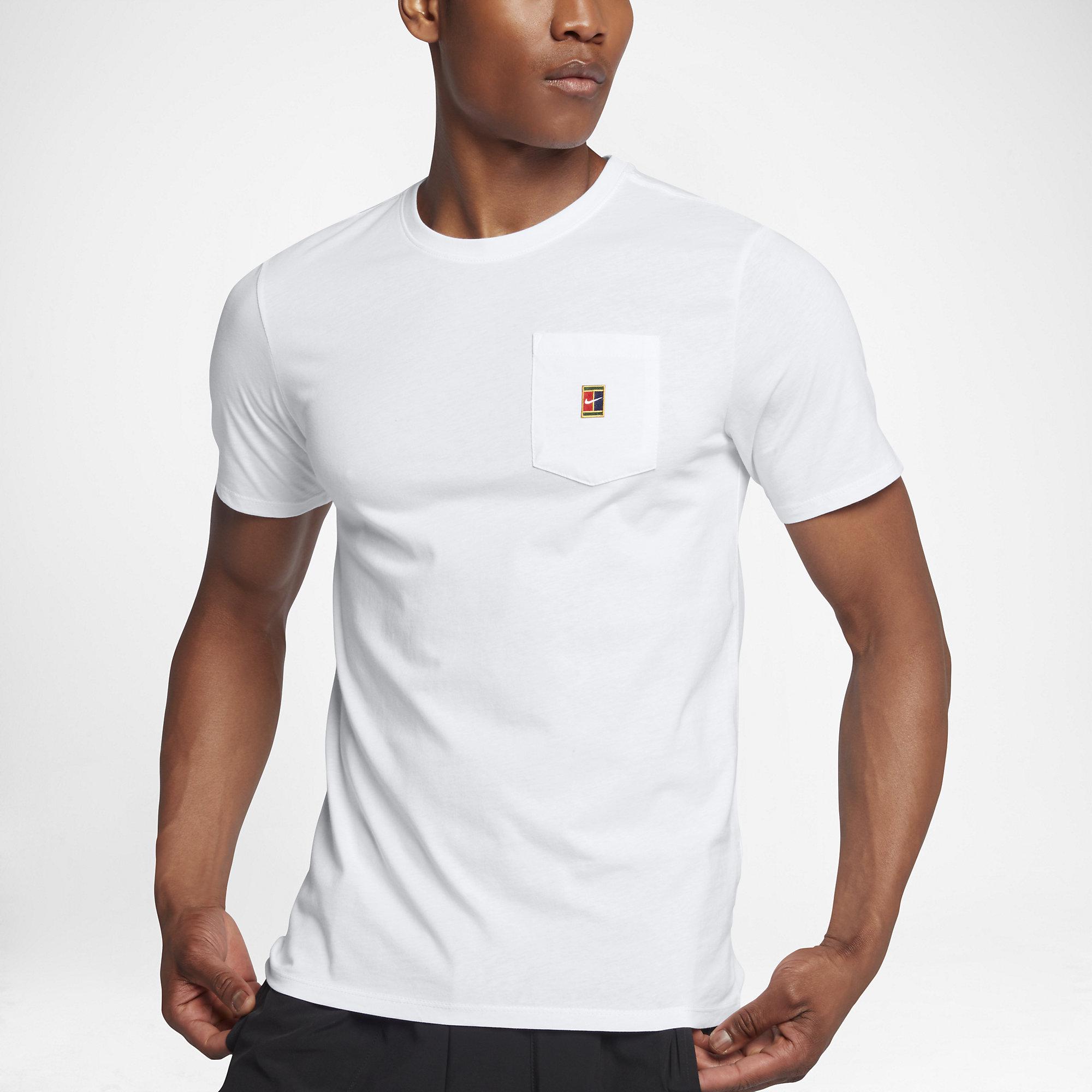 mens white tshirt with pocket