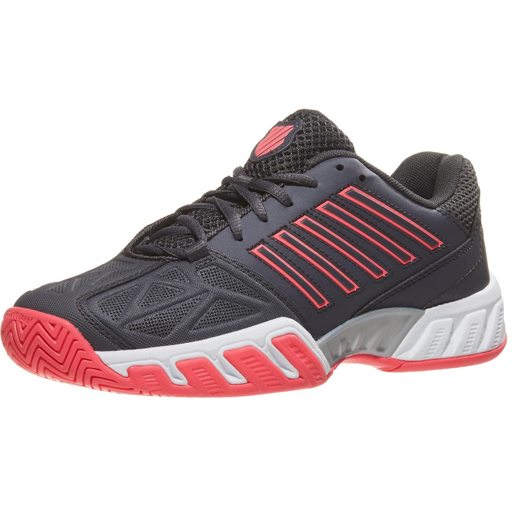 K-Swiss Womens BigShot Light 3 Tennis Shoes - Black/Pink - comicsahoy.com