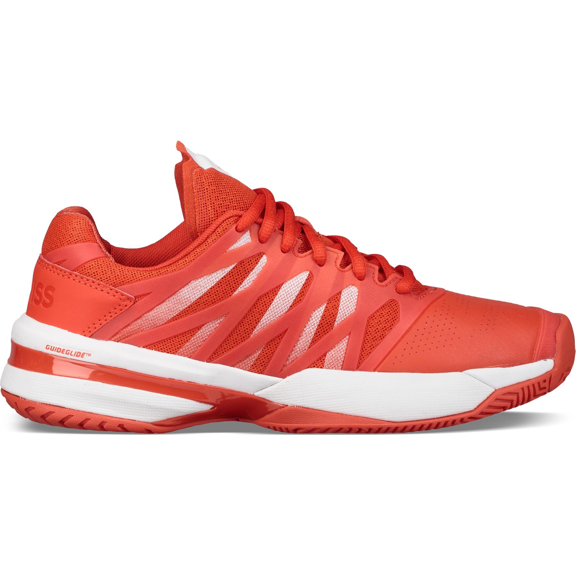 K-Swiss Womens Ultrashot Tennis Shoes - Fiesta/White - Tennisnuts.com