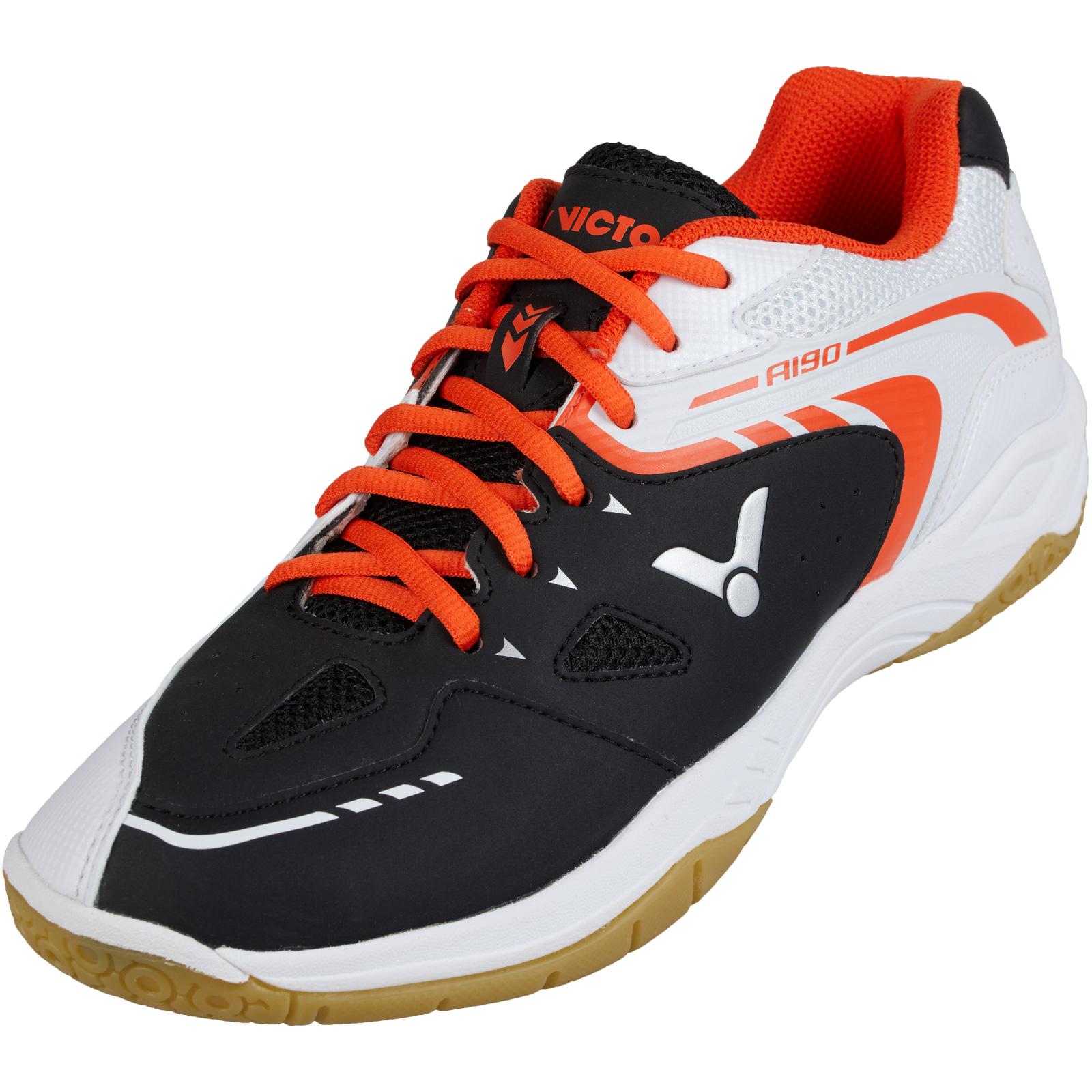 Victor Mens A190 Indoor Court Shoes - Black/White - Tennisnuts.com