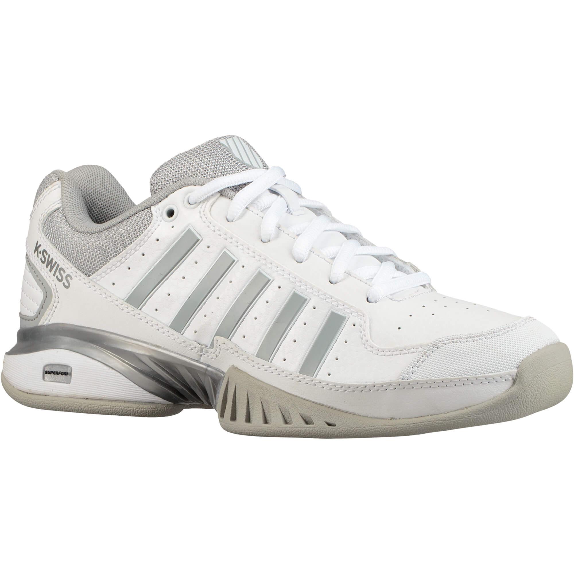 KSwiss Womens Receiver IV Carpet Tennis Shoes White/HighRise