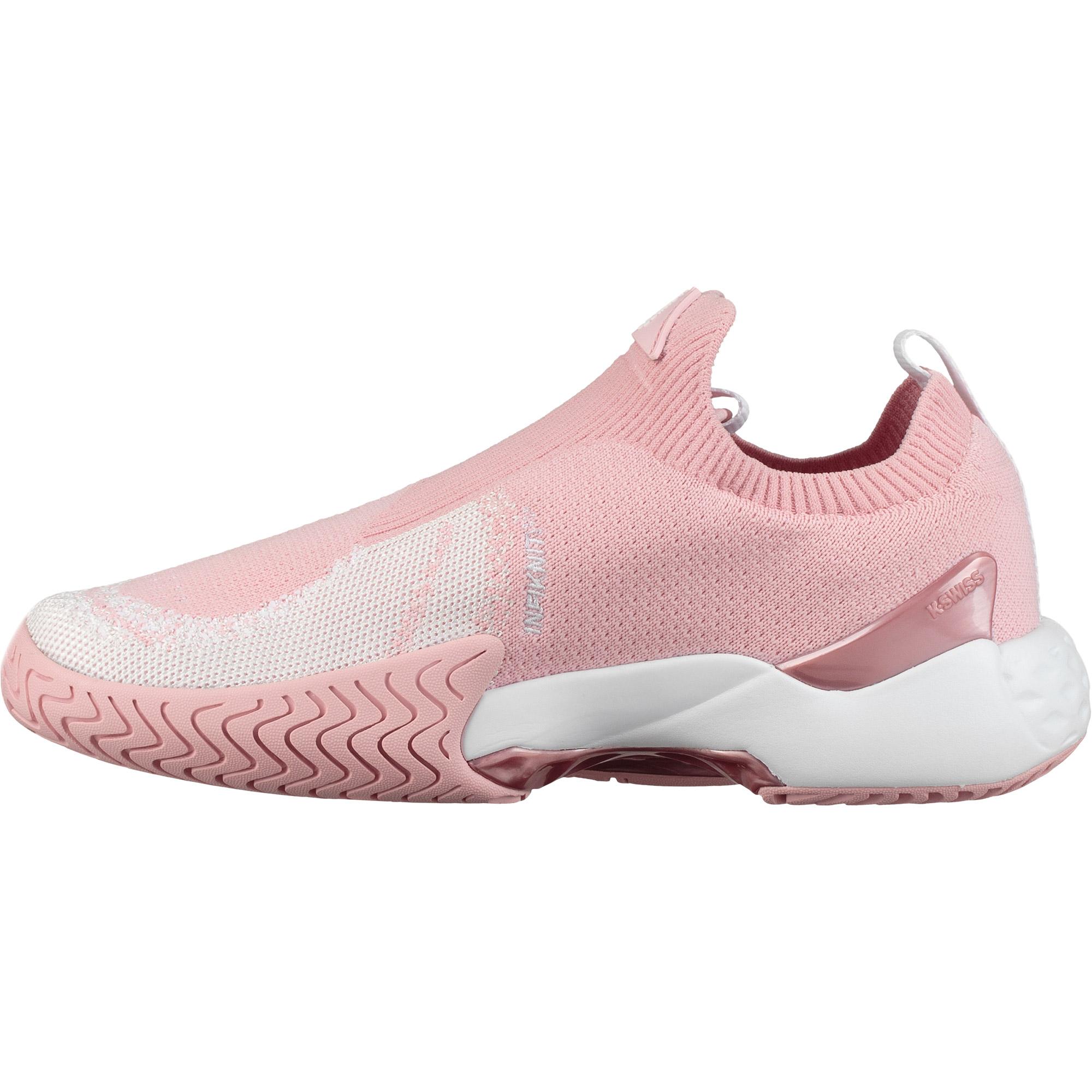 KSwiss Womens Aero Knit Tennis Shoes Coral Blush/White