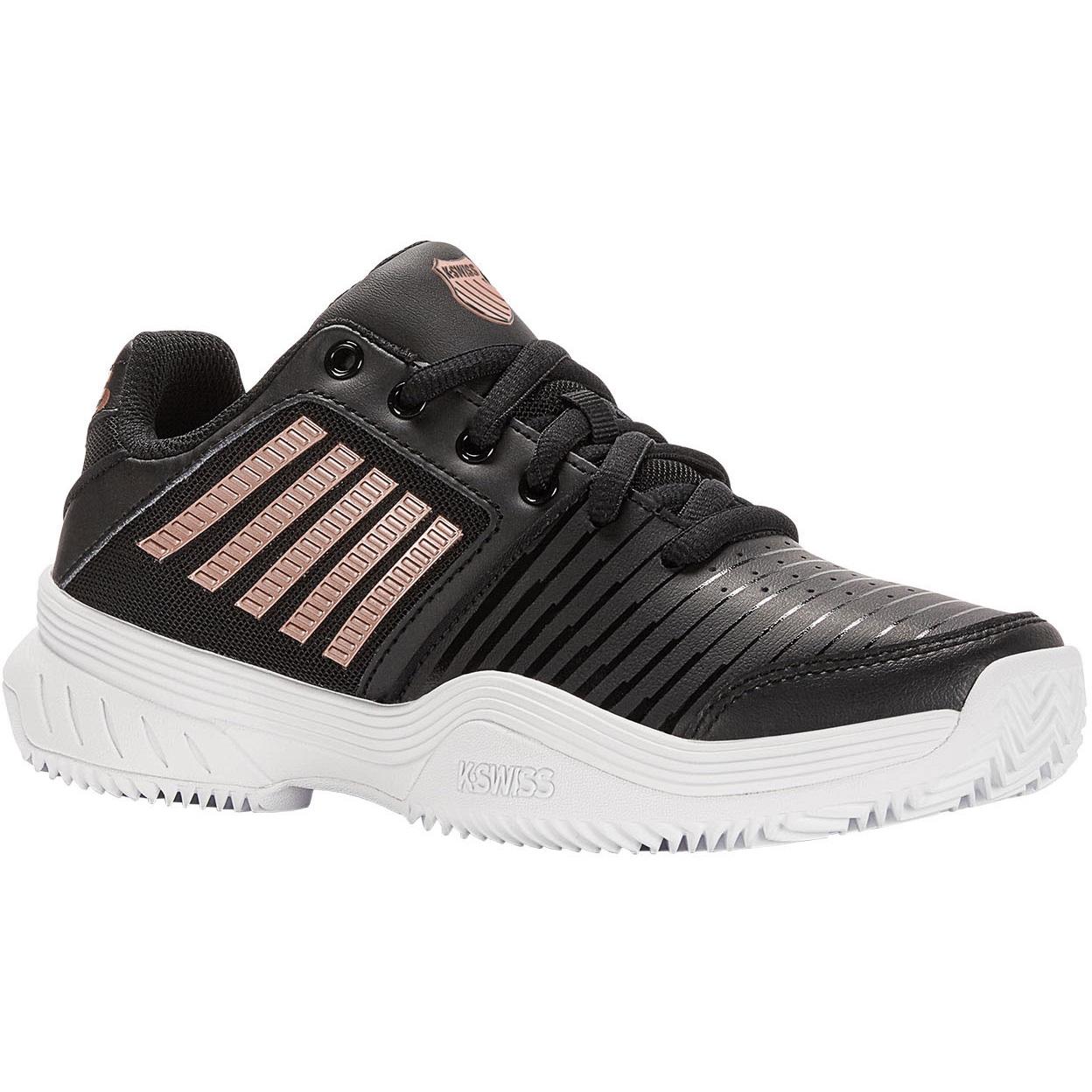 KSwiss Womens Court Express HB Tennis Shoes Black/Rose Gold