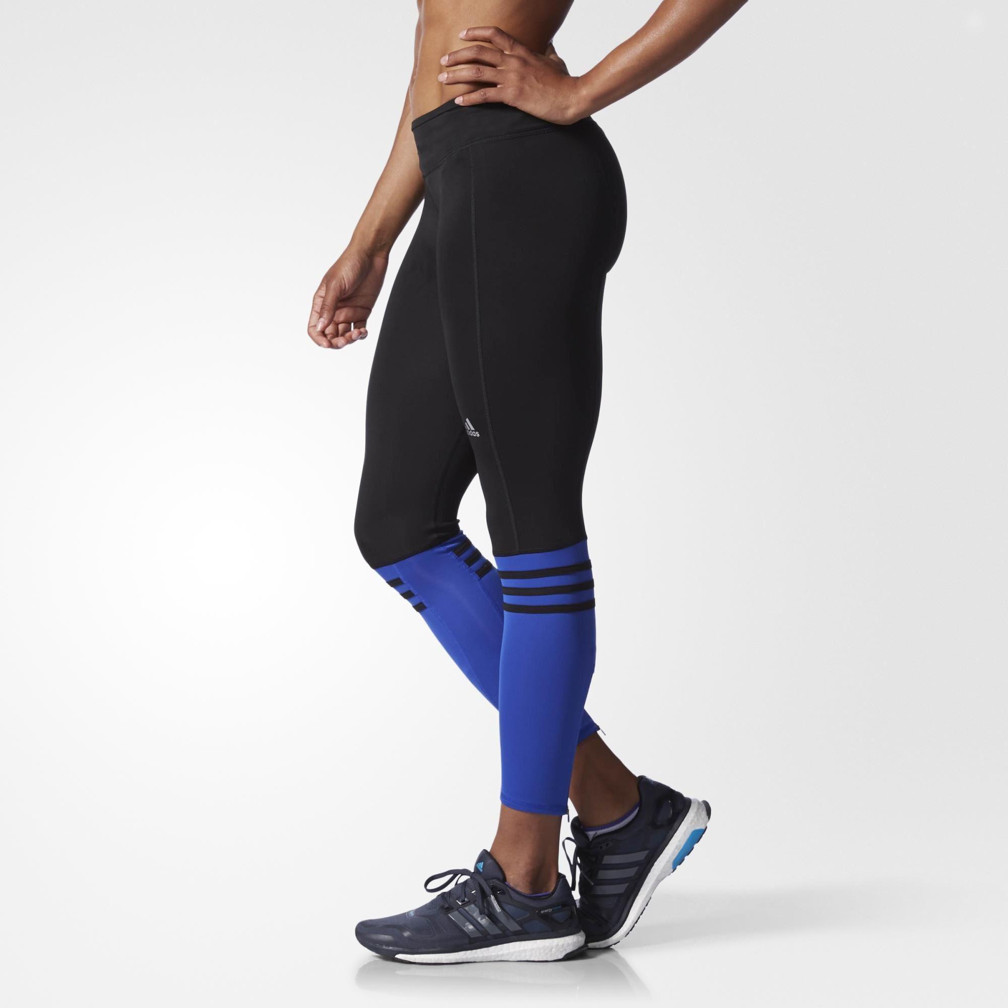 Adidas Womens Response Long Tights Black/Blue