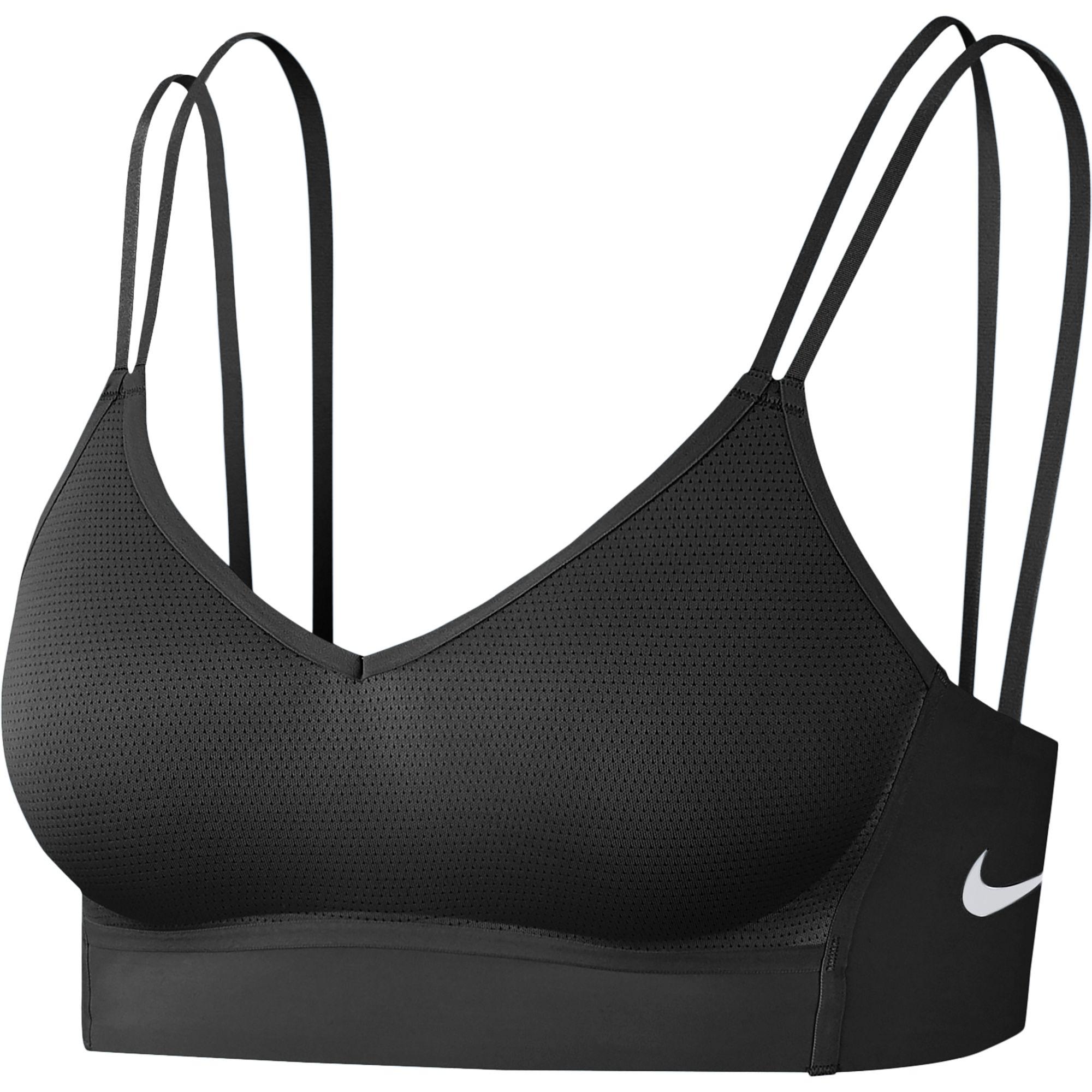 Nike Womens Indy Breathe Light Support Sports Bra - Black - Tennisnuts.com