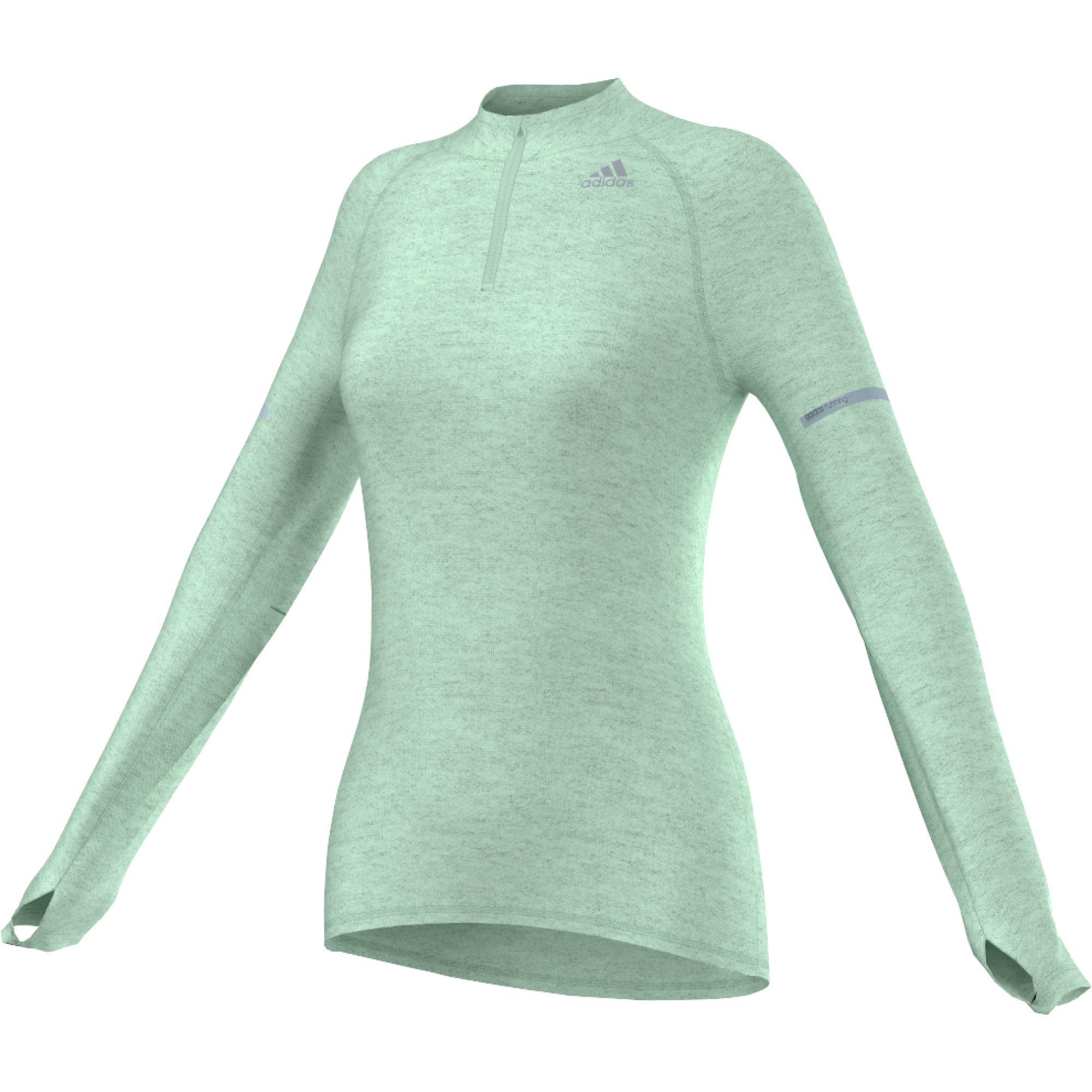 adidas long sleeve top womens green