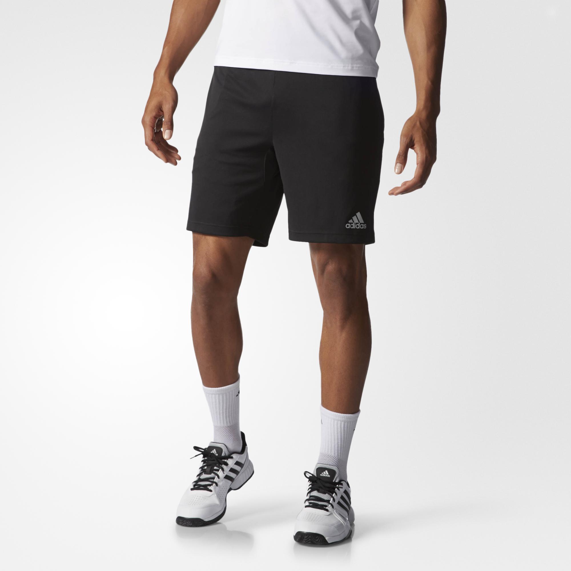 Adidas Mens Barricade Uncontrol Climachill Shorts - Black - Tennisnuts.com
