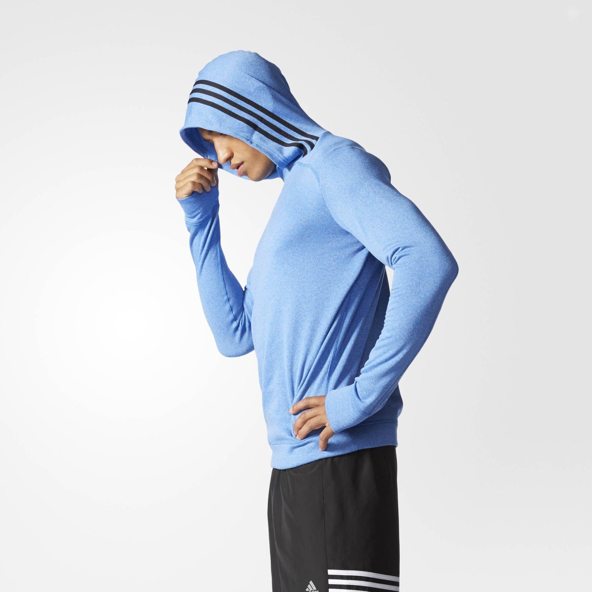 Adidas Mens Response Icon Hoodie - Blue - Tennisnuts.com