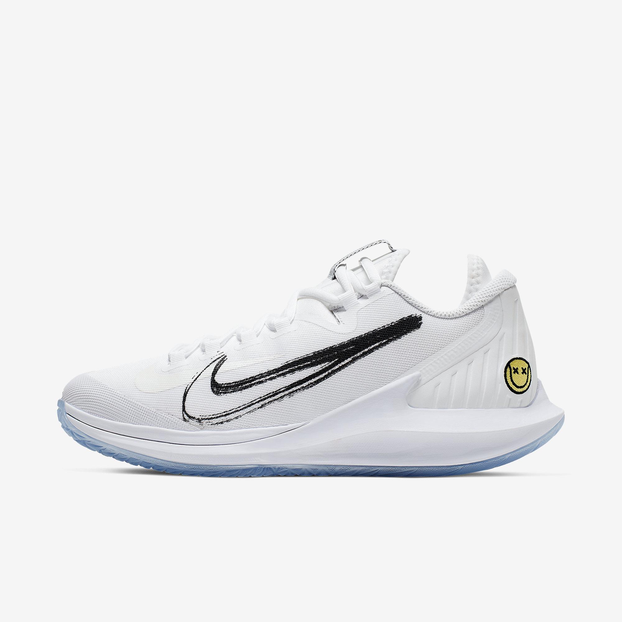 nike women's air zoom zero tennis shoes white and black