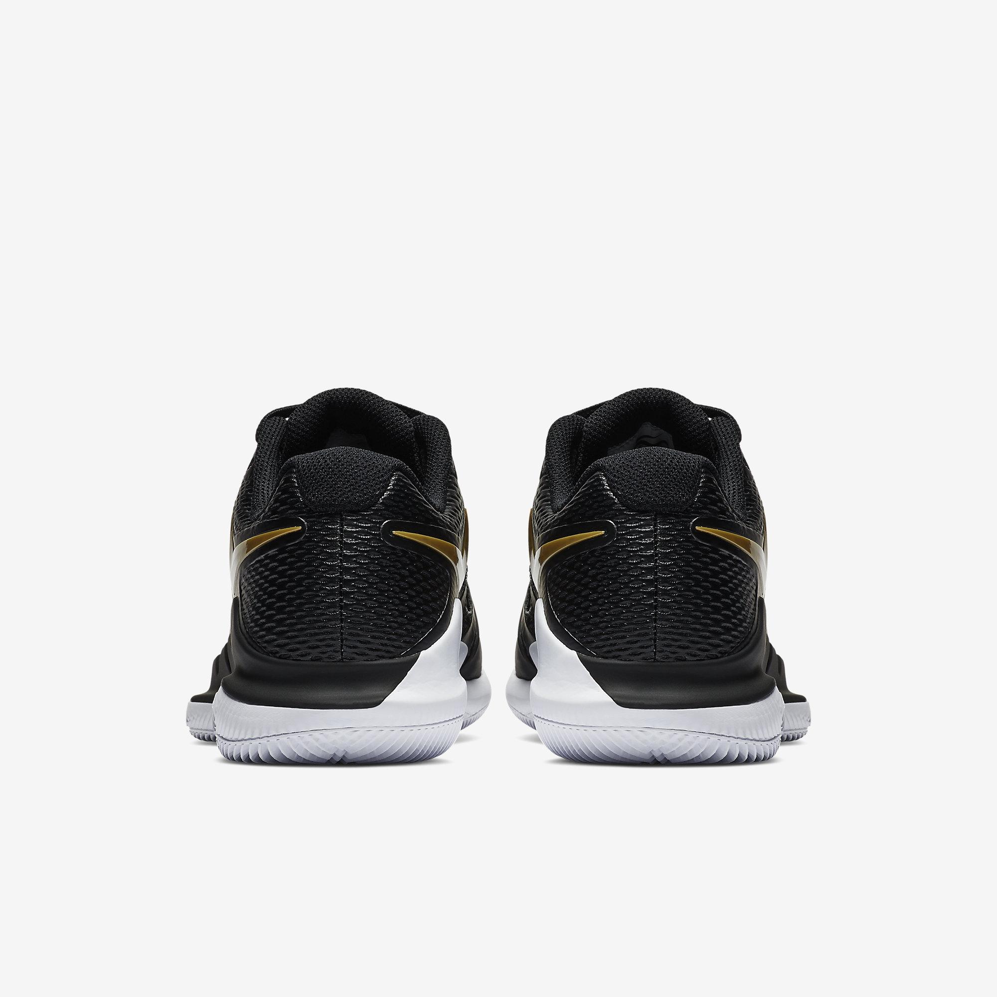 Nike Womens Air Zoom Vapor X Tennis Shoes - Black/Gold - Tennisnuts.com