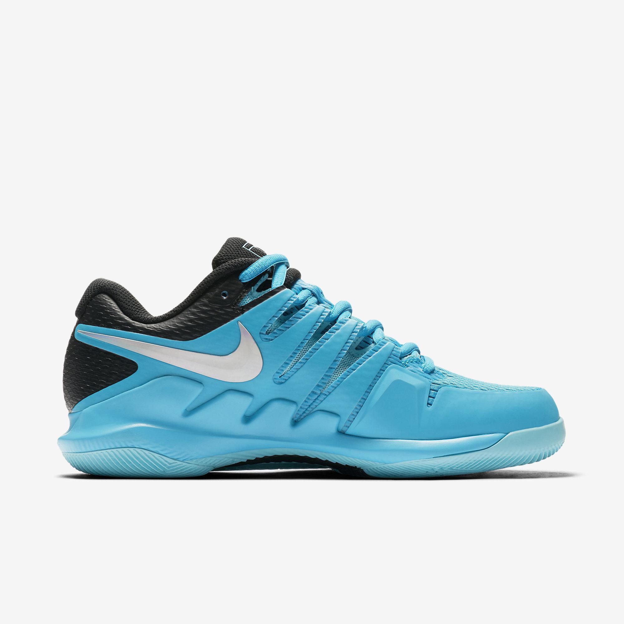 Nike Womens Air Zoom Vapor X Tennis Shoes - Light Blue Fury/Black ...