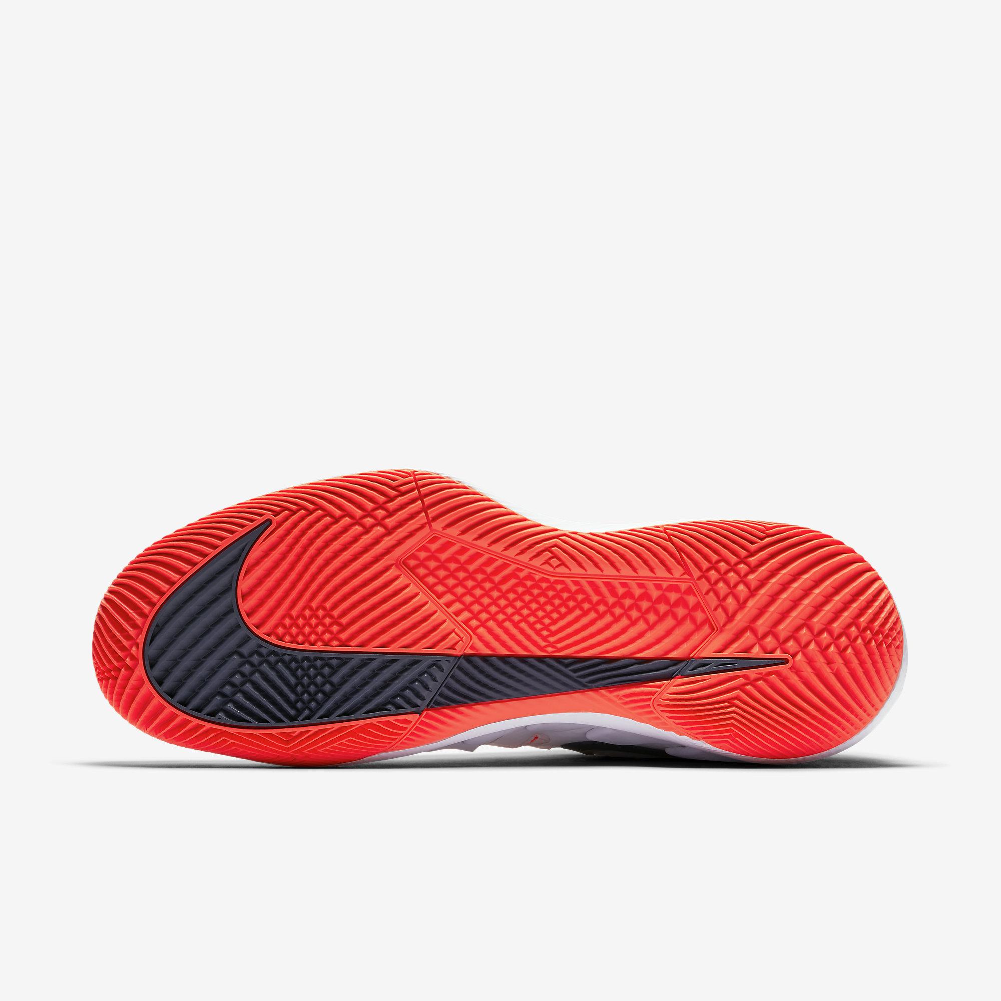 Nike Mens Air Zoom Vapor X Tennis Shoes - White/Orange - Tennisnuts.com