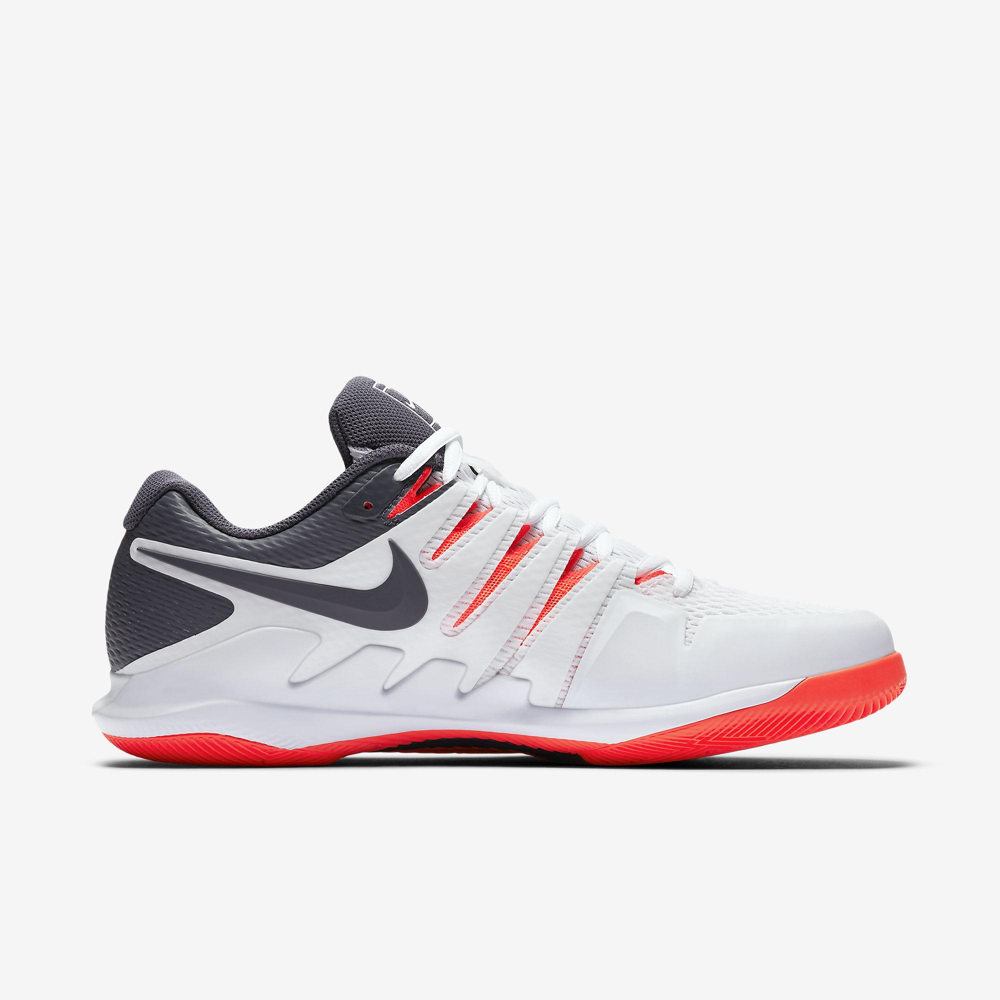 Nike Mens Air Zoom Vapor X Tennis Shoes White/Orange