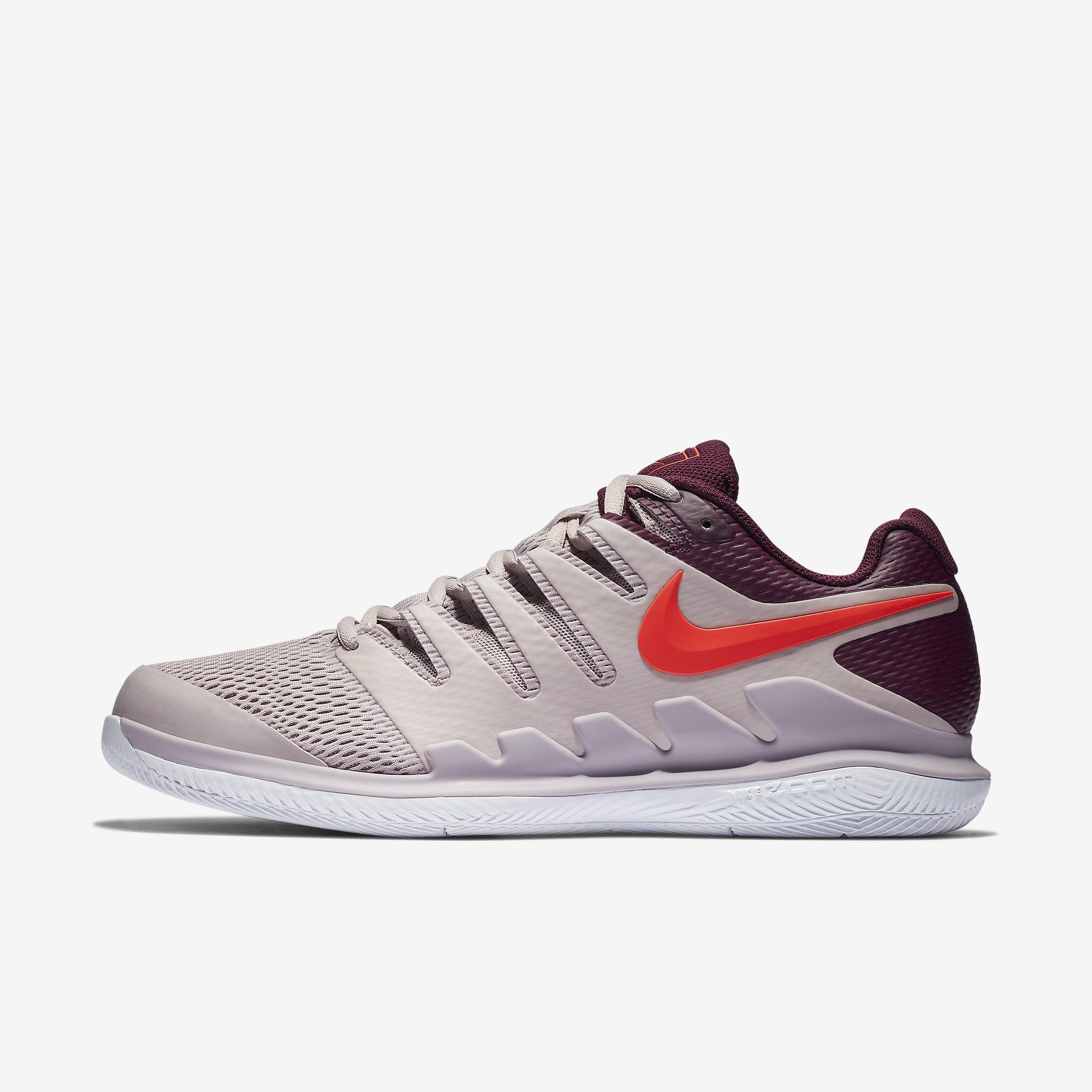 men's air zoom vapor x tennis shoes white and bright crimson
