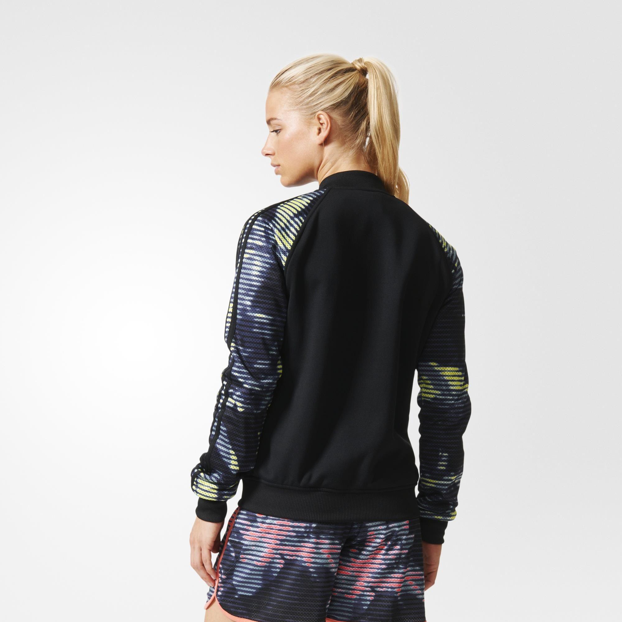 Adidas Womens Track Jacket Black/Multicolour