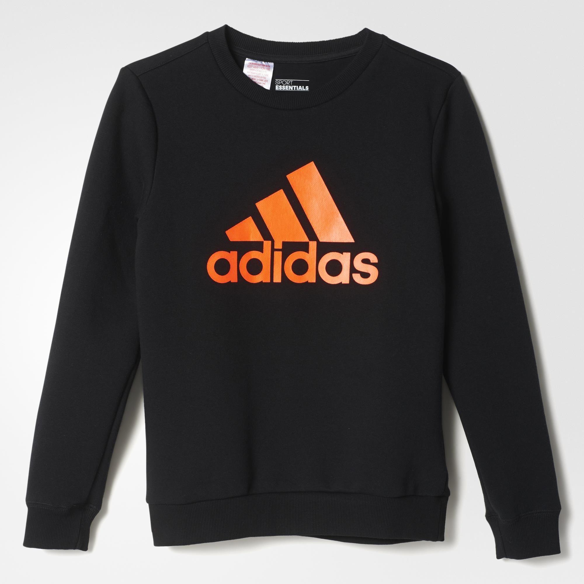 adidas core logo crew sweatshirt