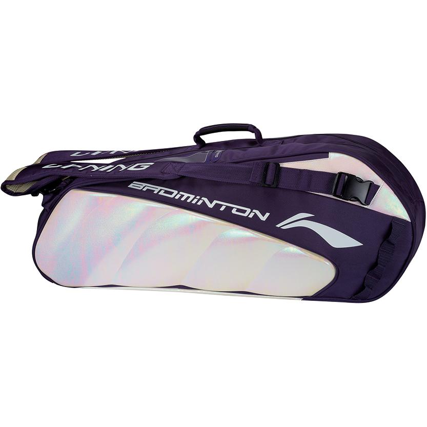 LiNing Badminton 9 Racket Bag Purple/Silver