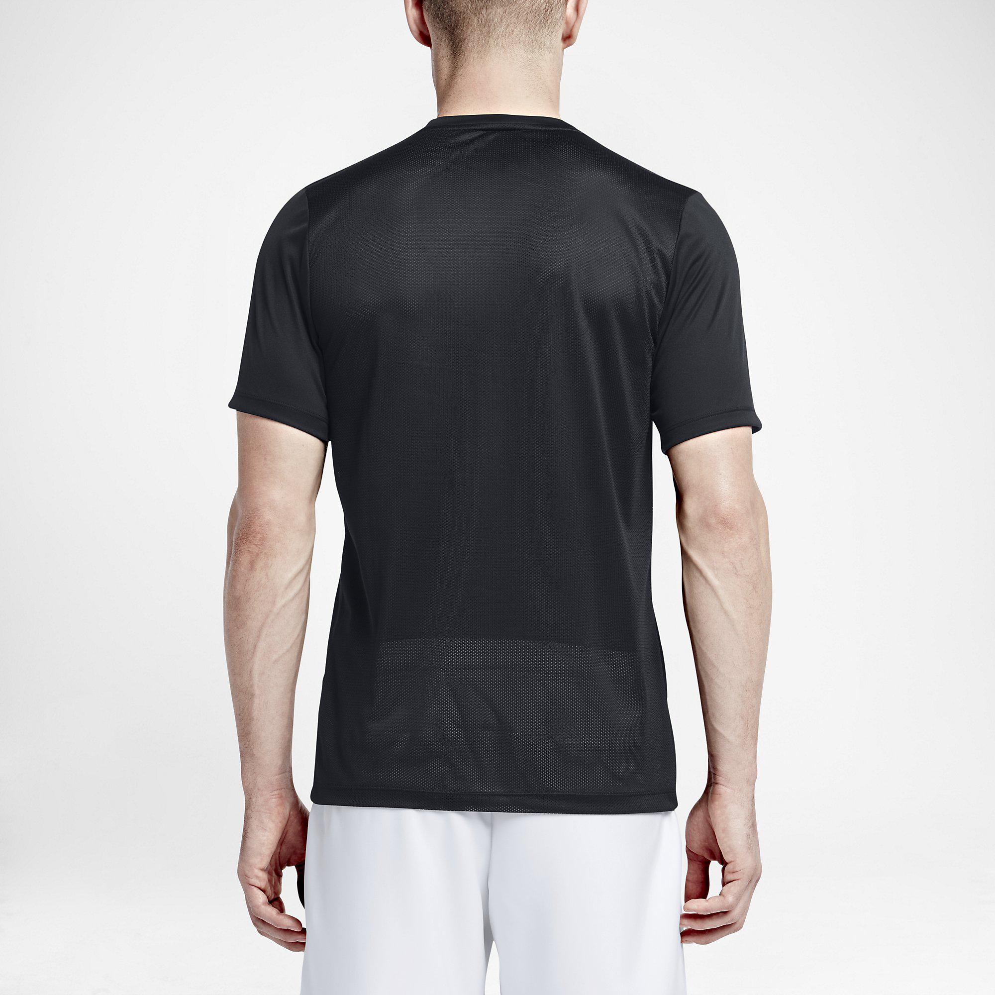 Nike Mens Academy Training Short Sleeve Shirt - Black - Tennisnuts.com