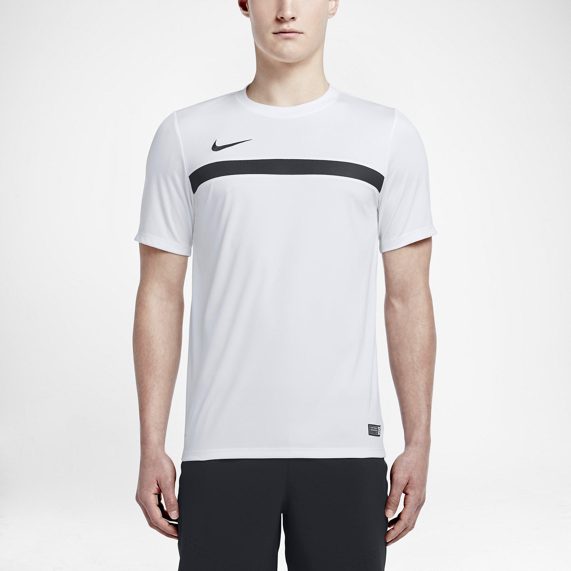 Nike Mens Academy Training Short Sleeve Shirt - White - Tennisnuts.com