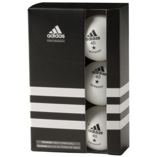 suizo Paseo Soledad Adidas Training Table Tennis Balls - White & Orange - Tennisnuts.com