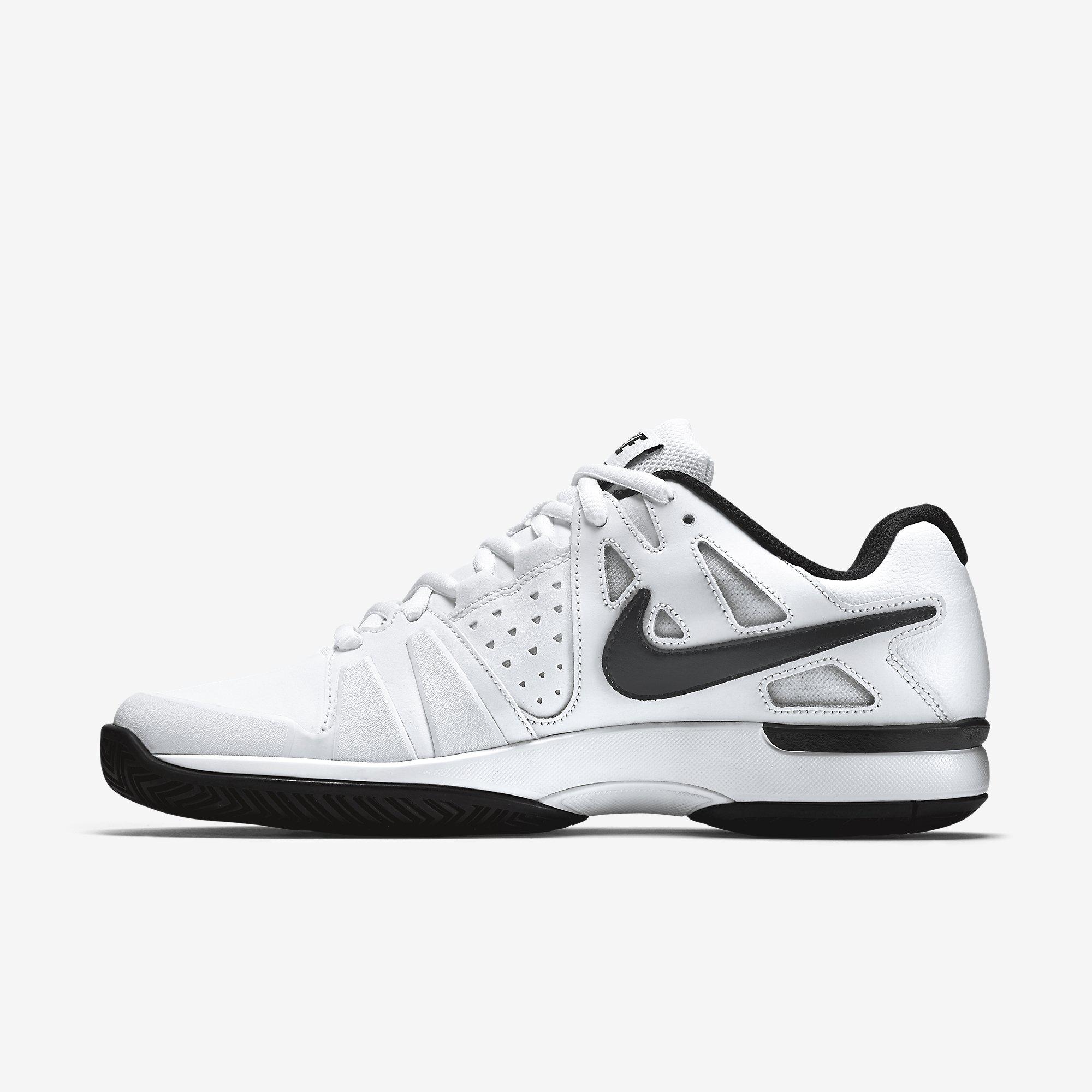 Nike Mens Air Vapor Advantage Leather Tennis Shoes - White/Black ...