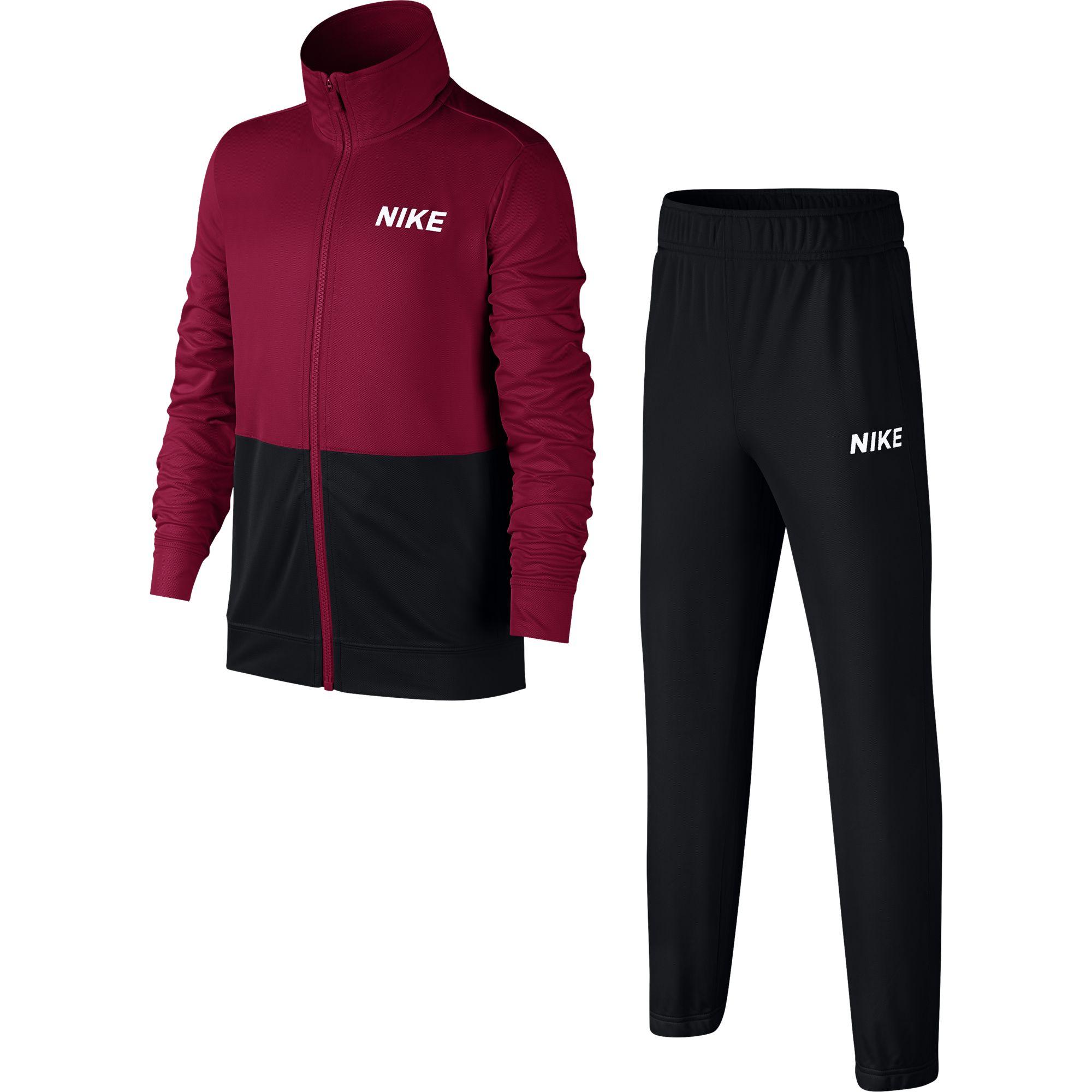 Nike Boys Sportswear Tracksuit - Red Crush/Black - Tennisnuts.com