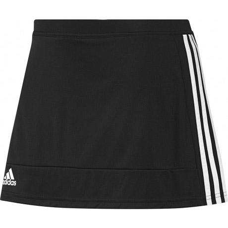 Adidas Womens T16 3-Stripes Skort - Black/White - Tennisnuts.com
