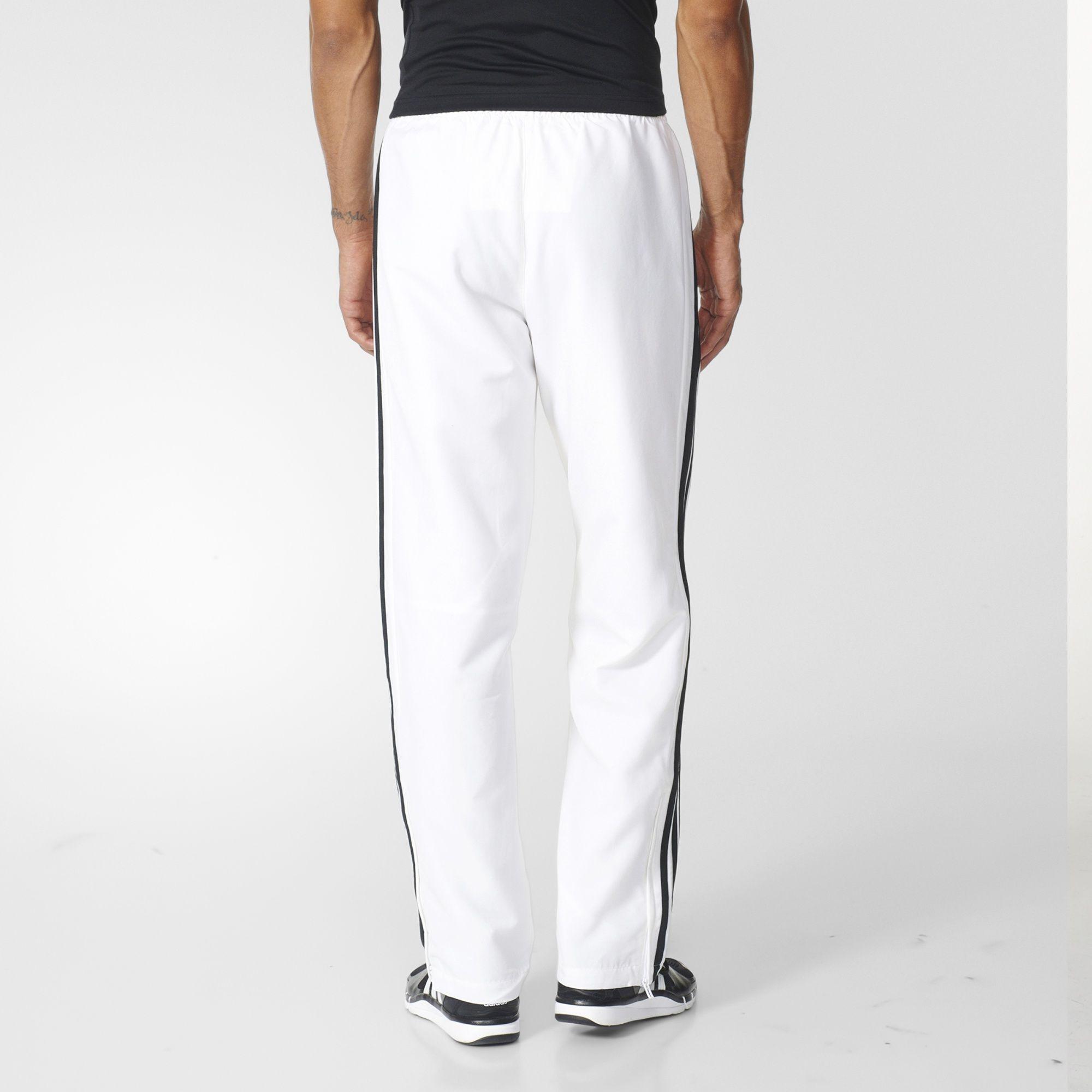 Adidas Mens T16 Team Pants - White - Tennisnuts.com